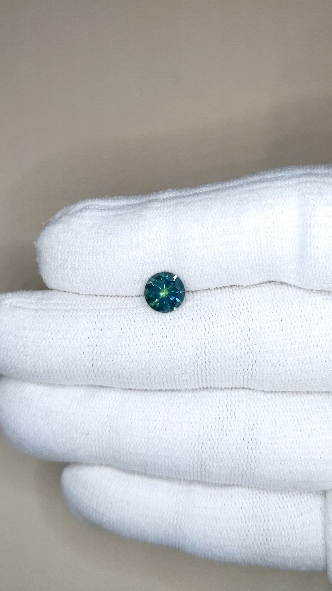 1.59 Ct. Bluish Green Sapphire from Montana Size Video