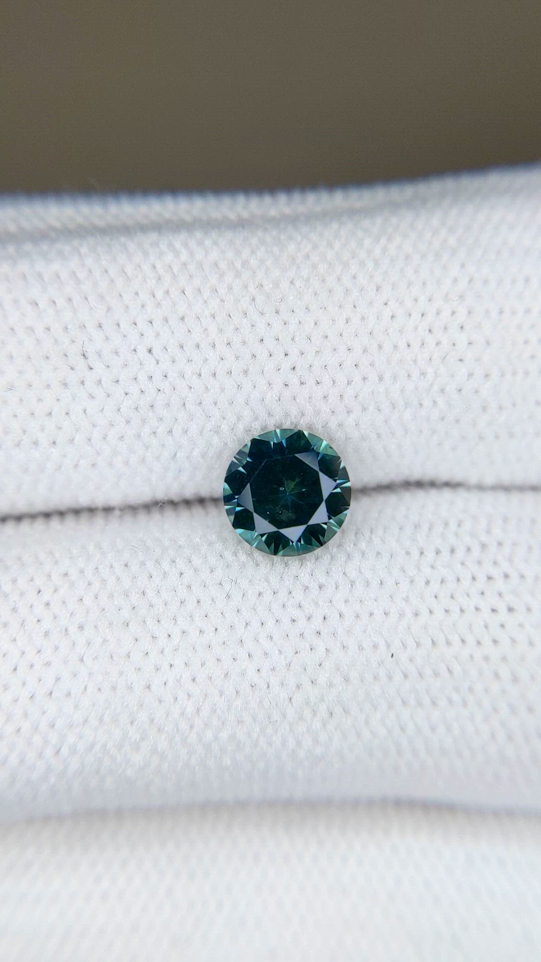 1.29 Ct. Bluish Green Sapphire from Montana Size Video