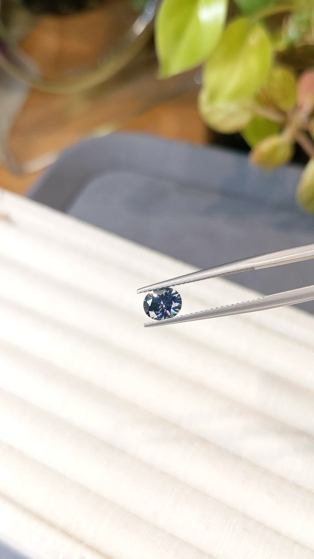 1.18 Ct. Greenish Blue Sapphire from Montana Size Video