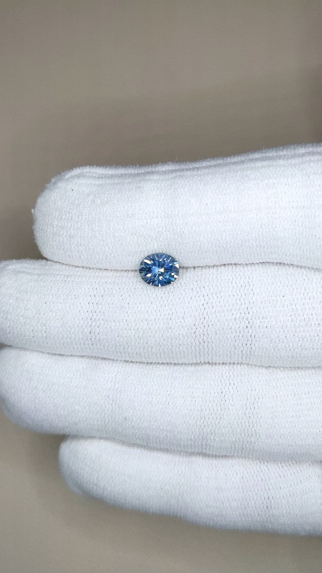 1.18 Ct. Greenish Blue Sapphire from Montana Size Video