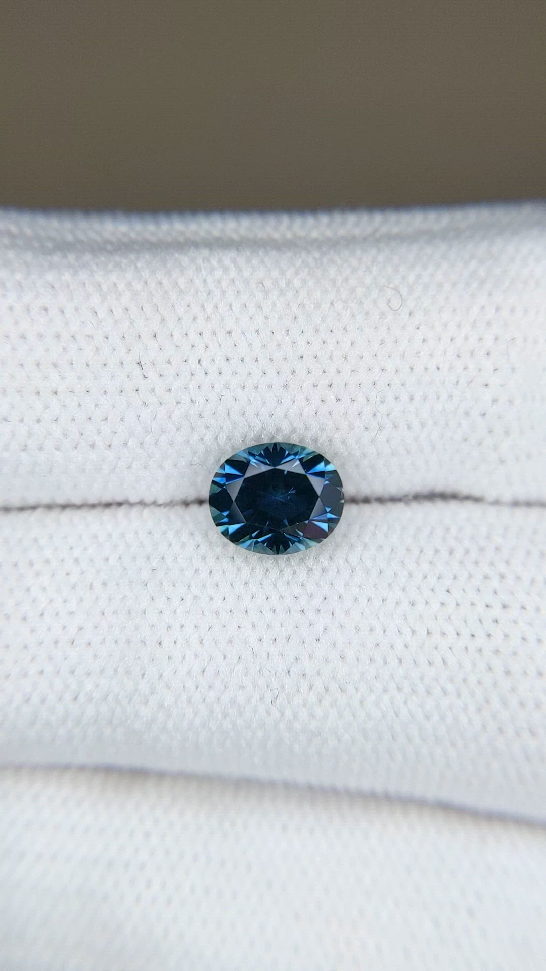 1.55 Ct. Greenish Blue Sapphire from Montana Size Video
