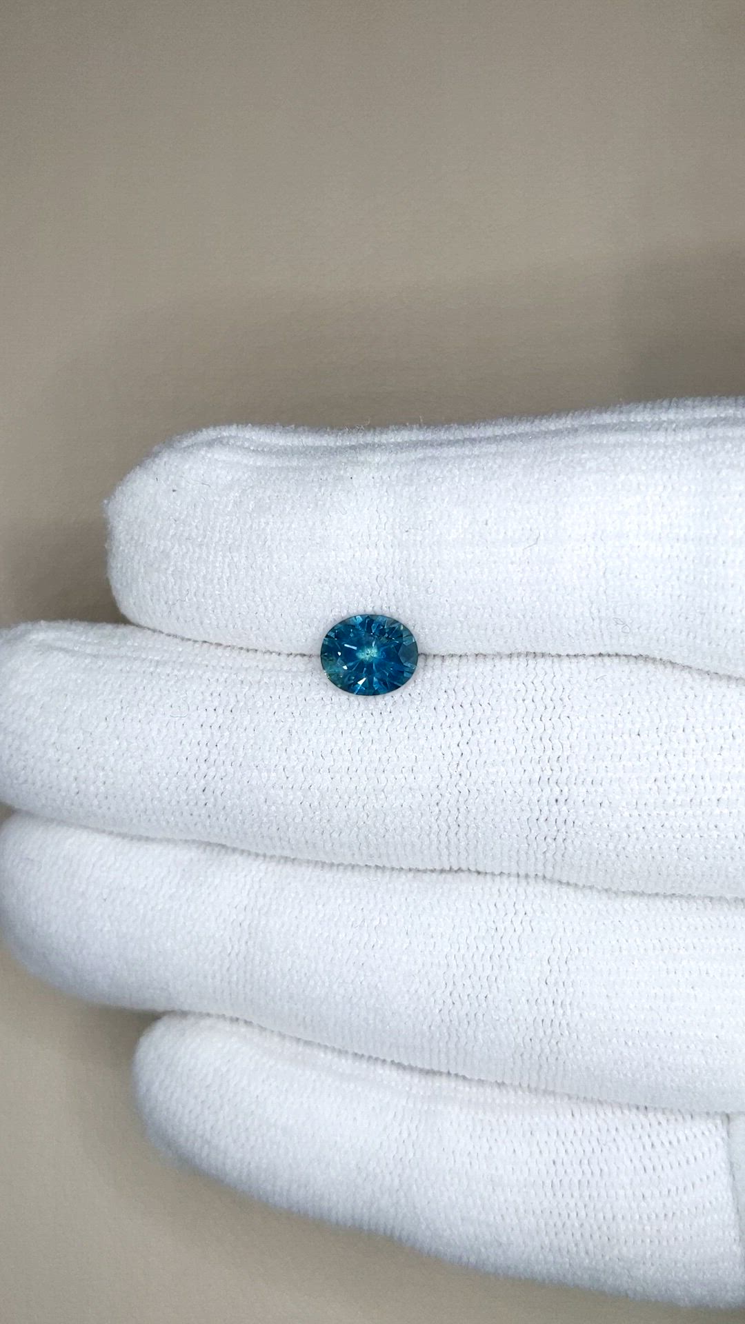 1.48 Ct. Greenish Blue Sapphire from Montana Size Video