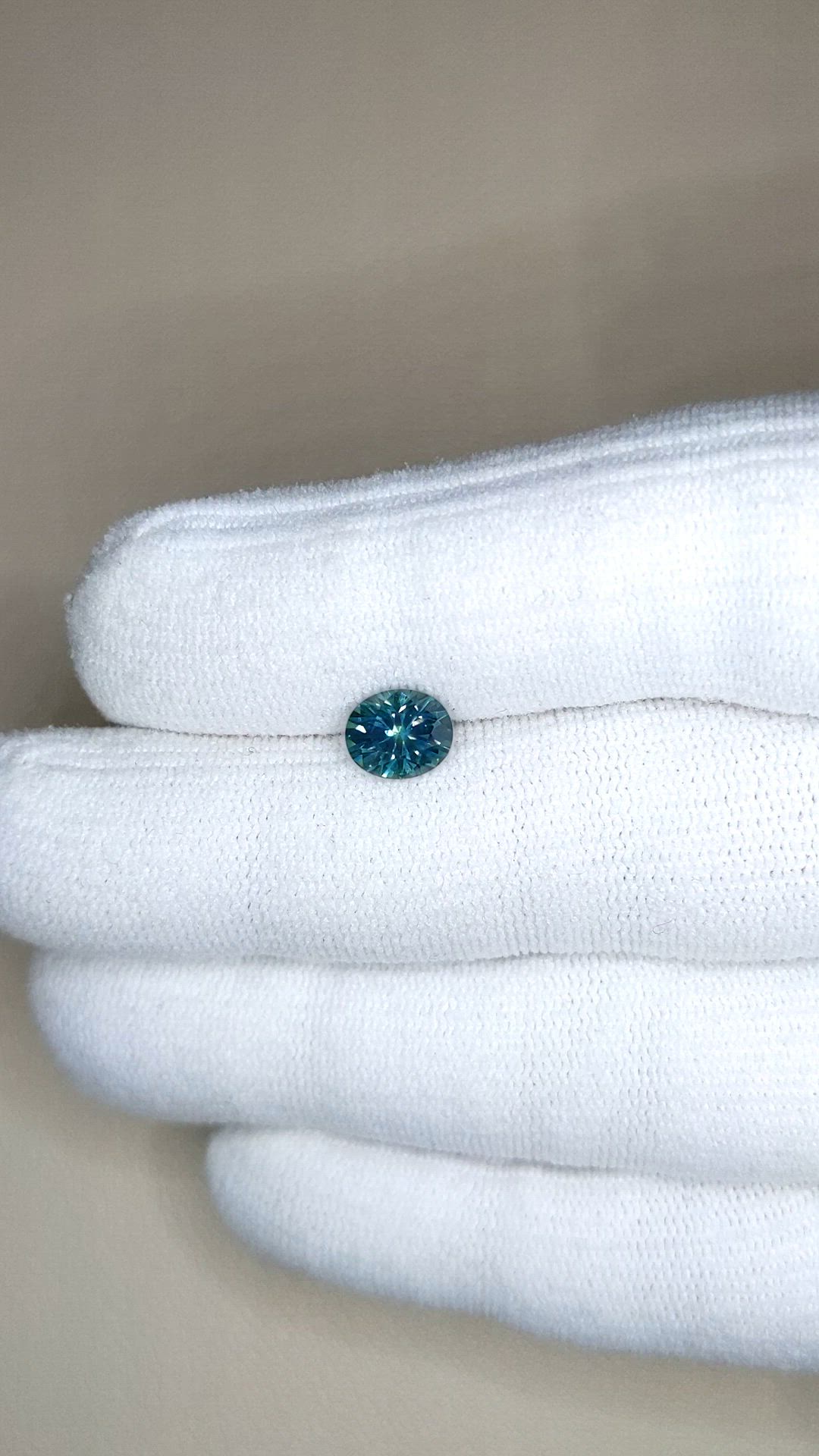 1.53 Ct. Bluish Green Sapphire from Montana Size Video
