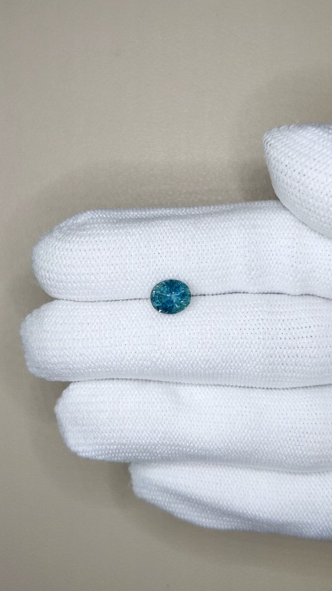 1.54 Ct. Bluish Green Sapphire from Montana Size Video