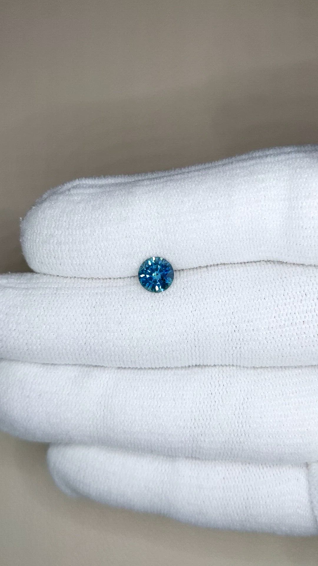 1.08 Ct. Bluish Green Sapphire from Montana Size Video