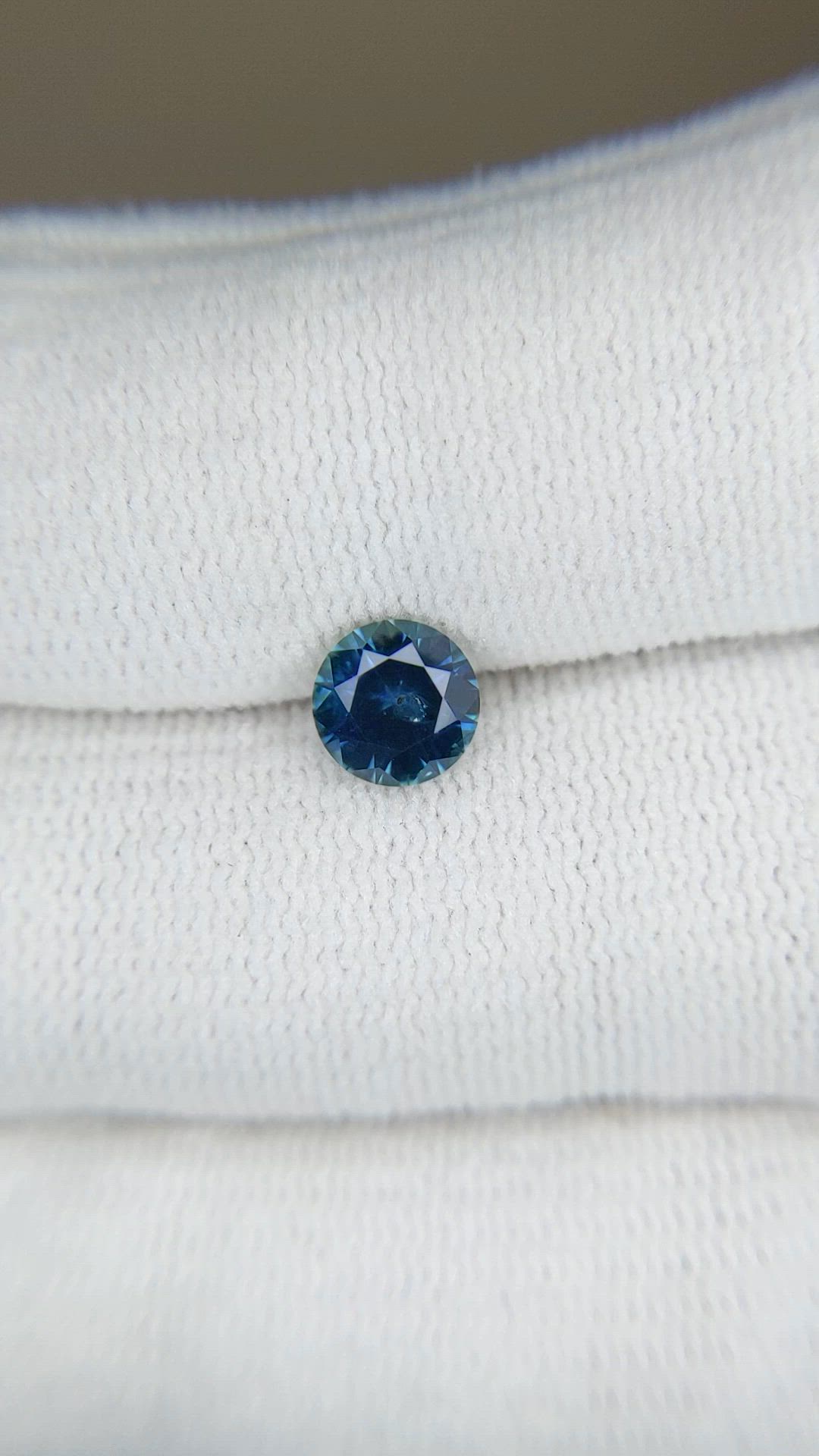 1.08 Ct. Bluish Green Sapphire from Montana Size Video