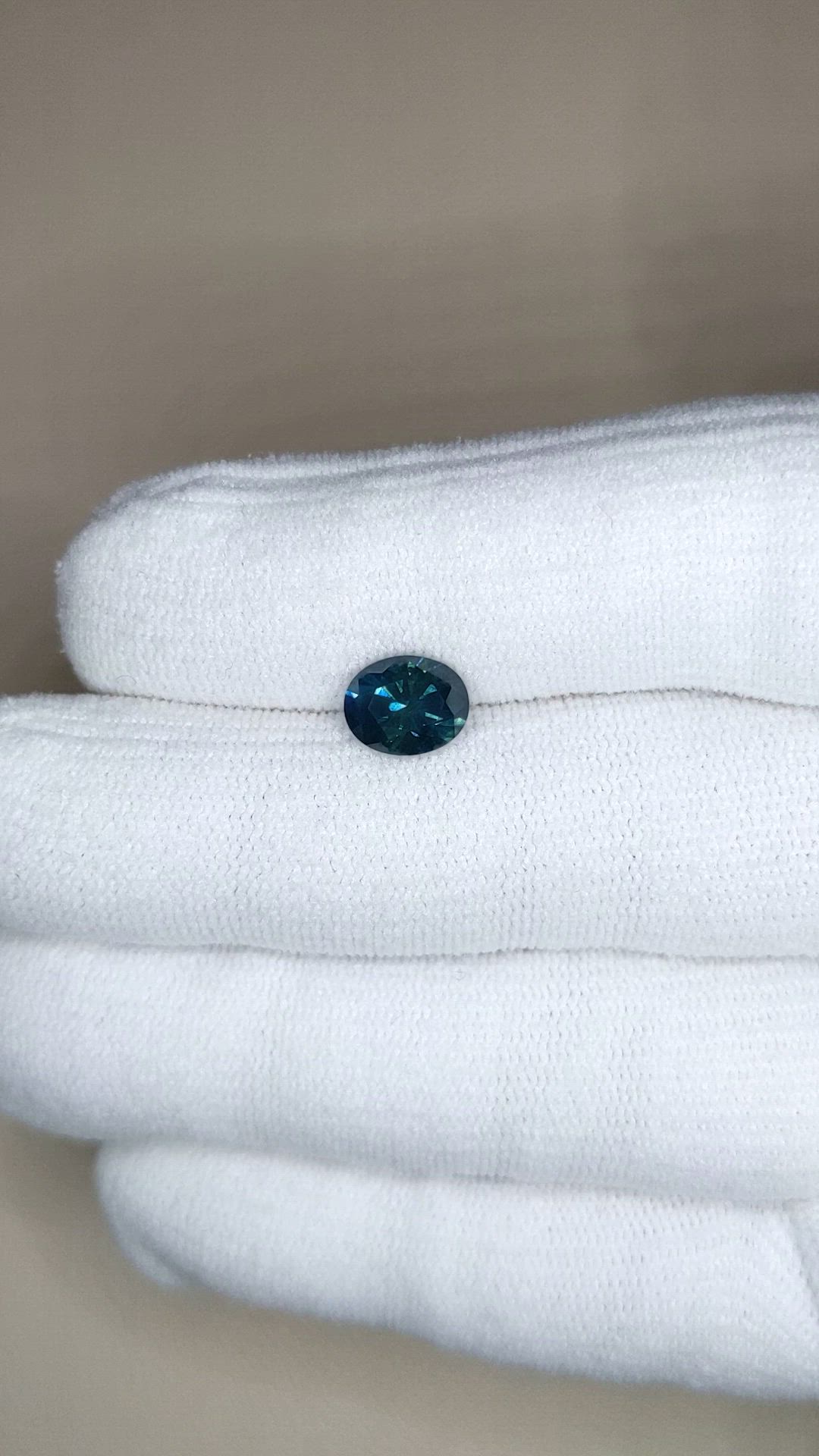 1.98 Ct. Bluish Green Sapphire from Montana Size Video
