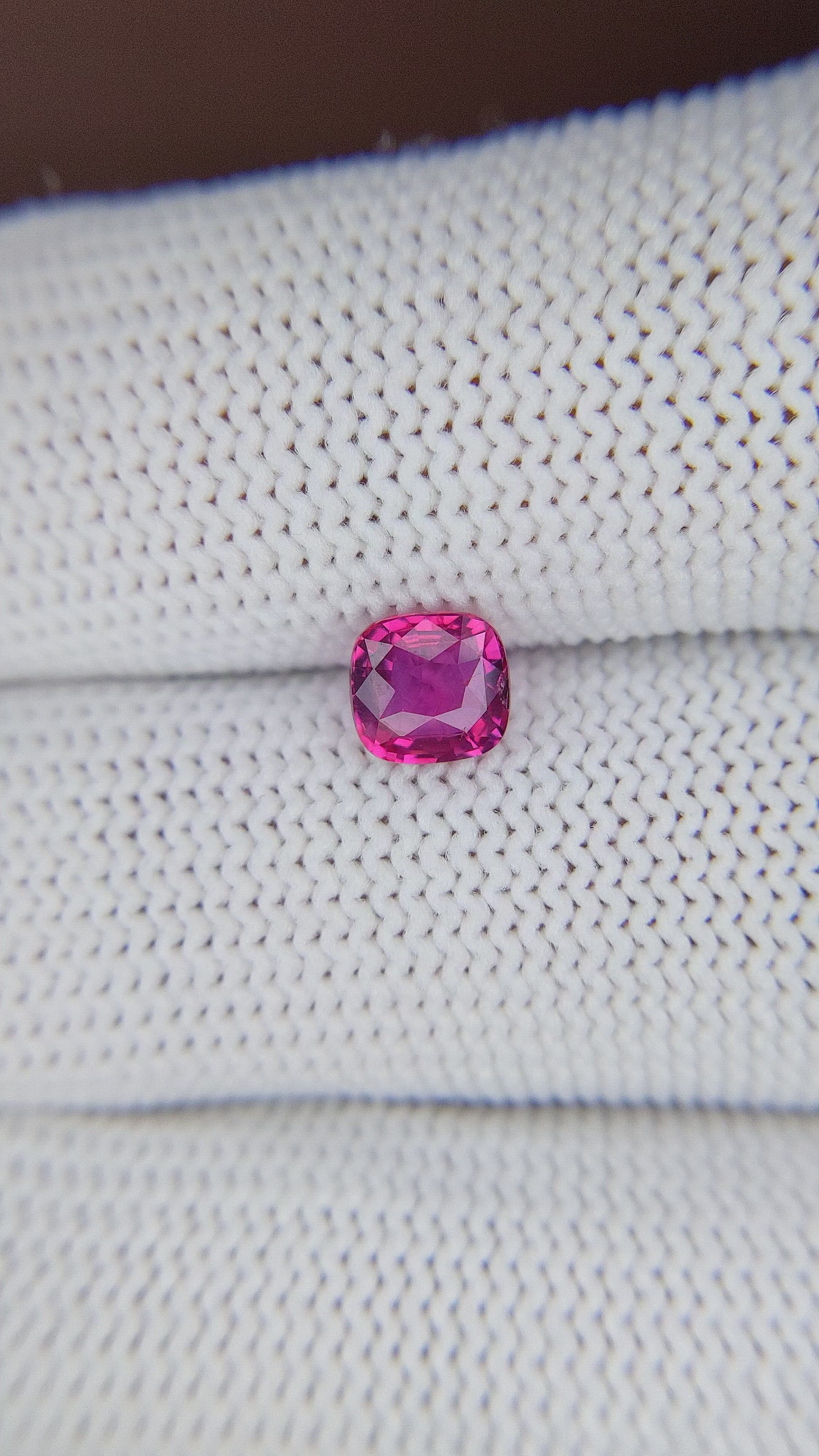 1.02 Ct. Purplish Pink Sapphire from Tanzania Size Video