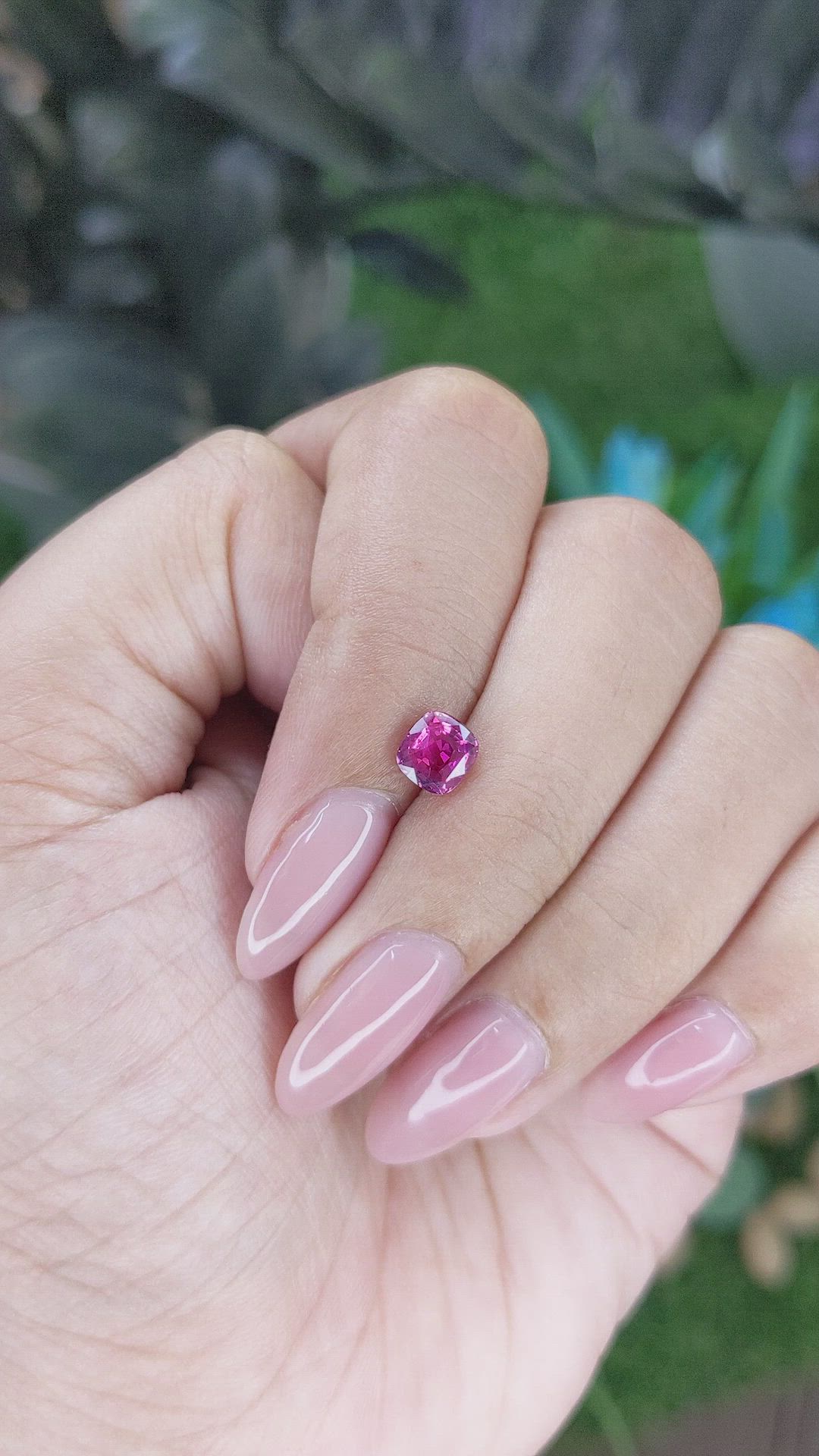 1.02 Ct. Purplish Pink Sapphire from Tanzania Size Video