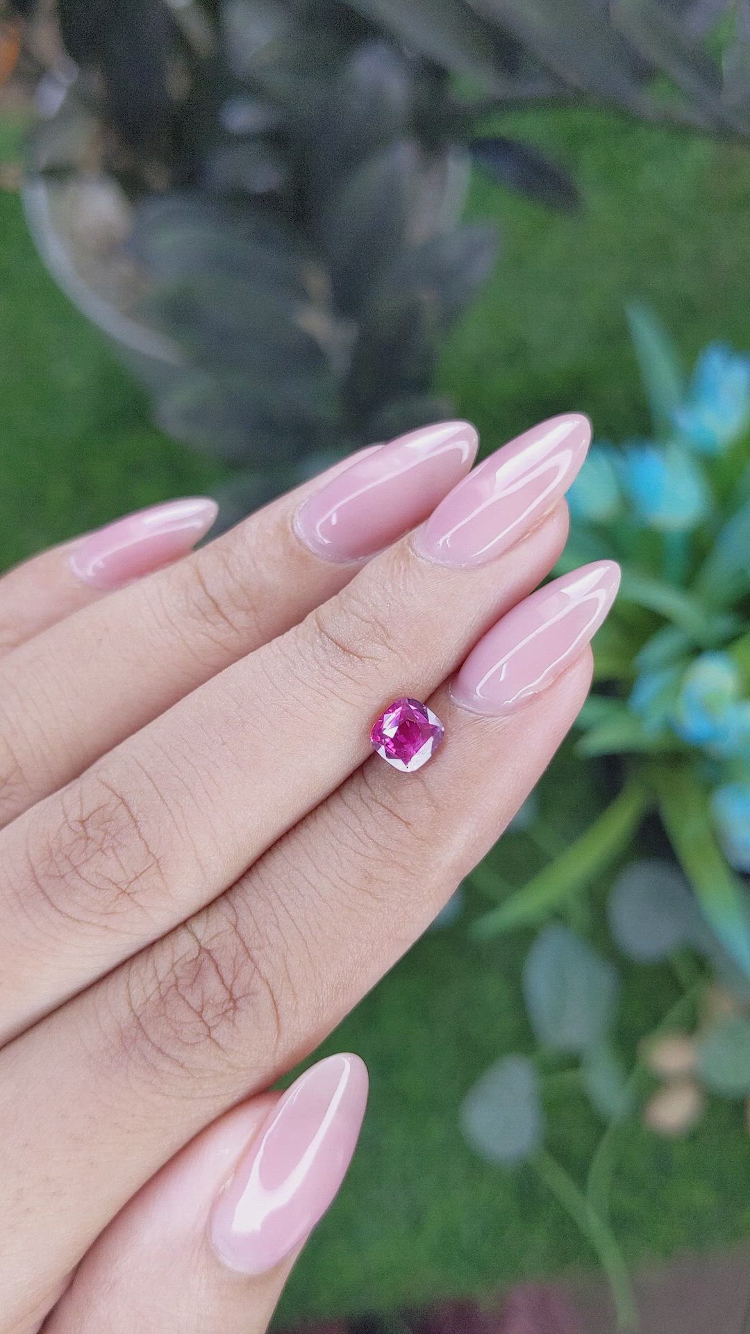1.02 Ct. Purplish Pink Sapphire from Tanzania Size Video