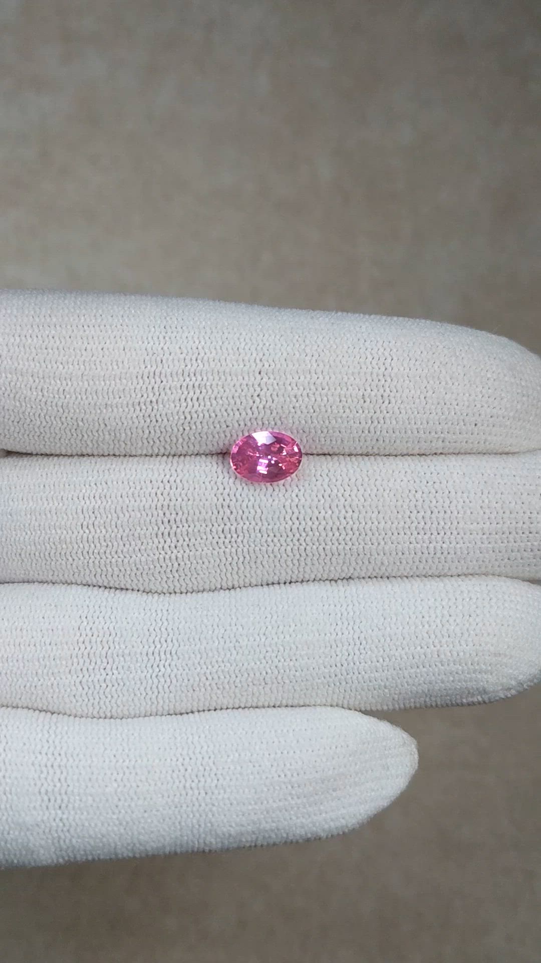 1.78 Ct. Pink Sapphire from Ceylon (Sri Lanka) Size Video