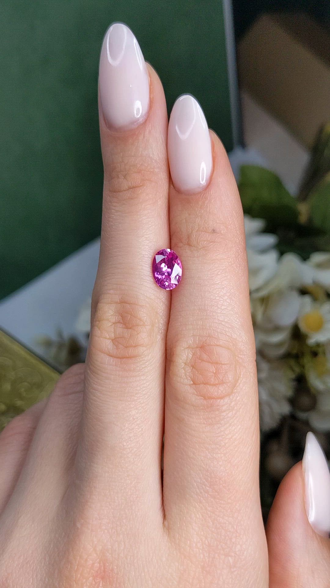1.78 Ct. Pink Sapphire from Ceylon (Sri Lanka) Size Video