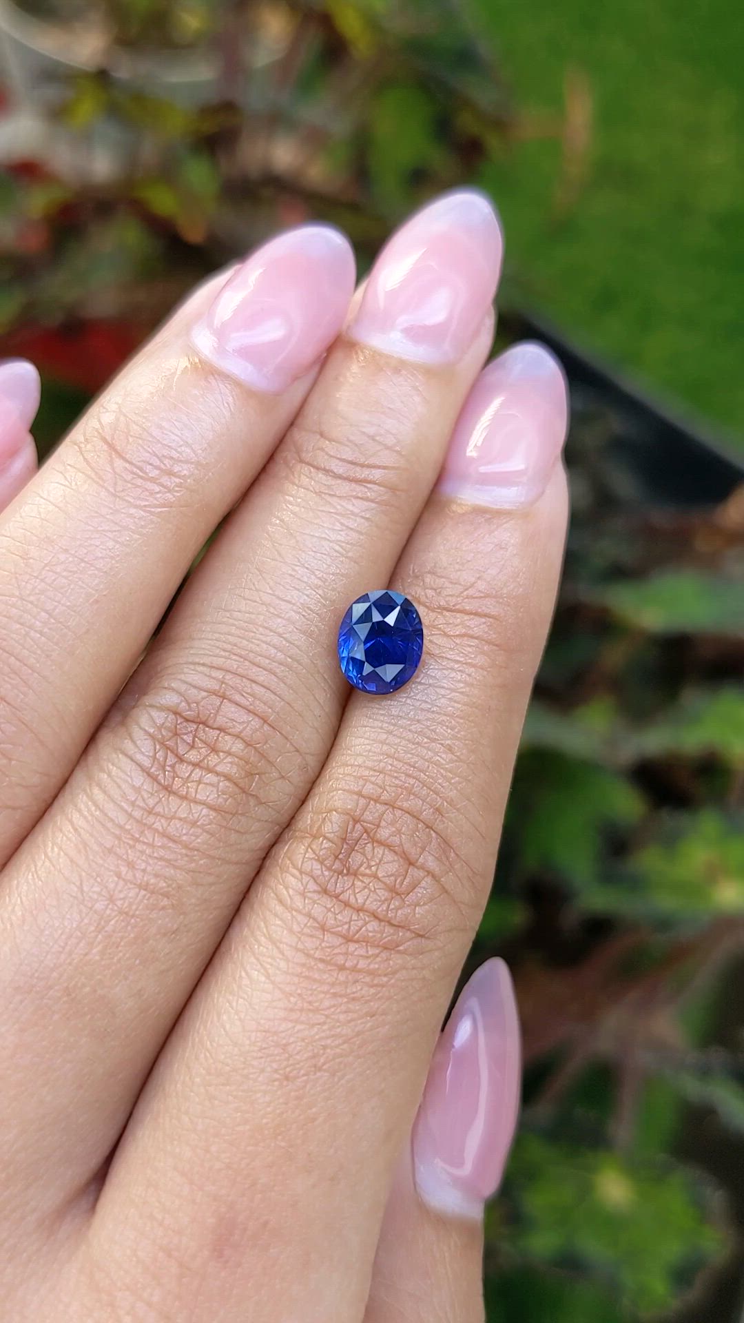 2.51 Ct. Blue Sapphire from Ceylon (Sri Lanka) Size Video