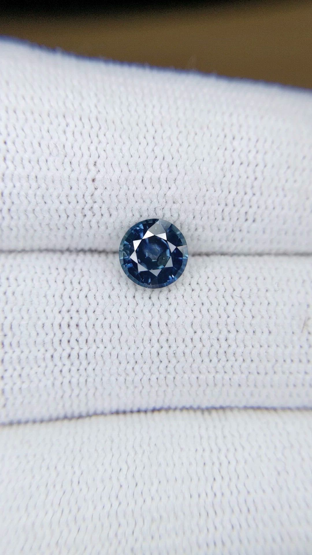 1.49 Ct. Greenish Blue Sapphire from Montana Size Video