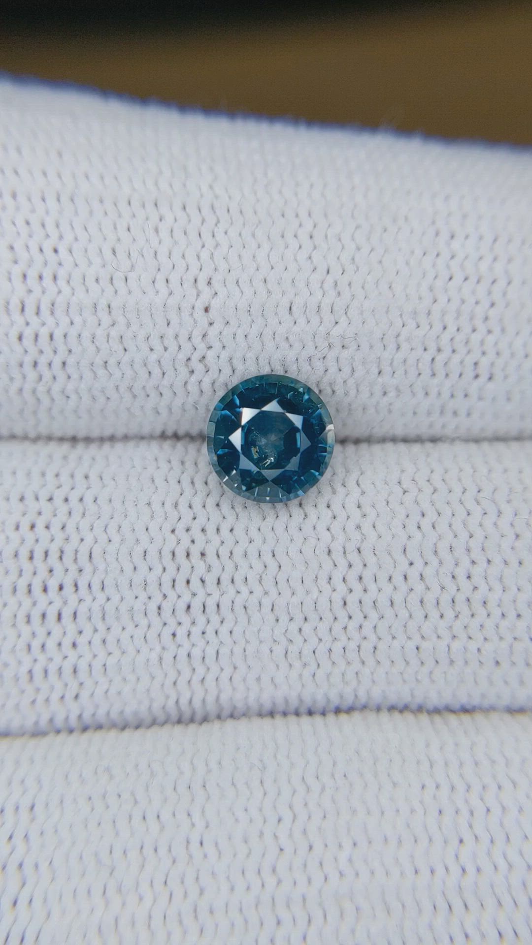 1.79 Ct. Greenish Blue Sapphire from Montana Size Video