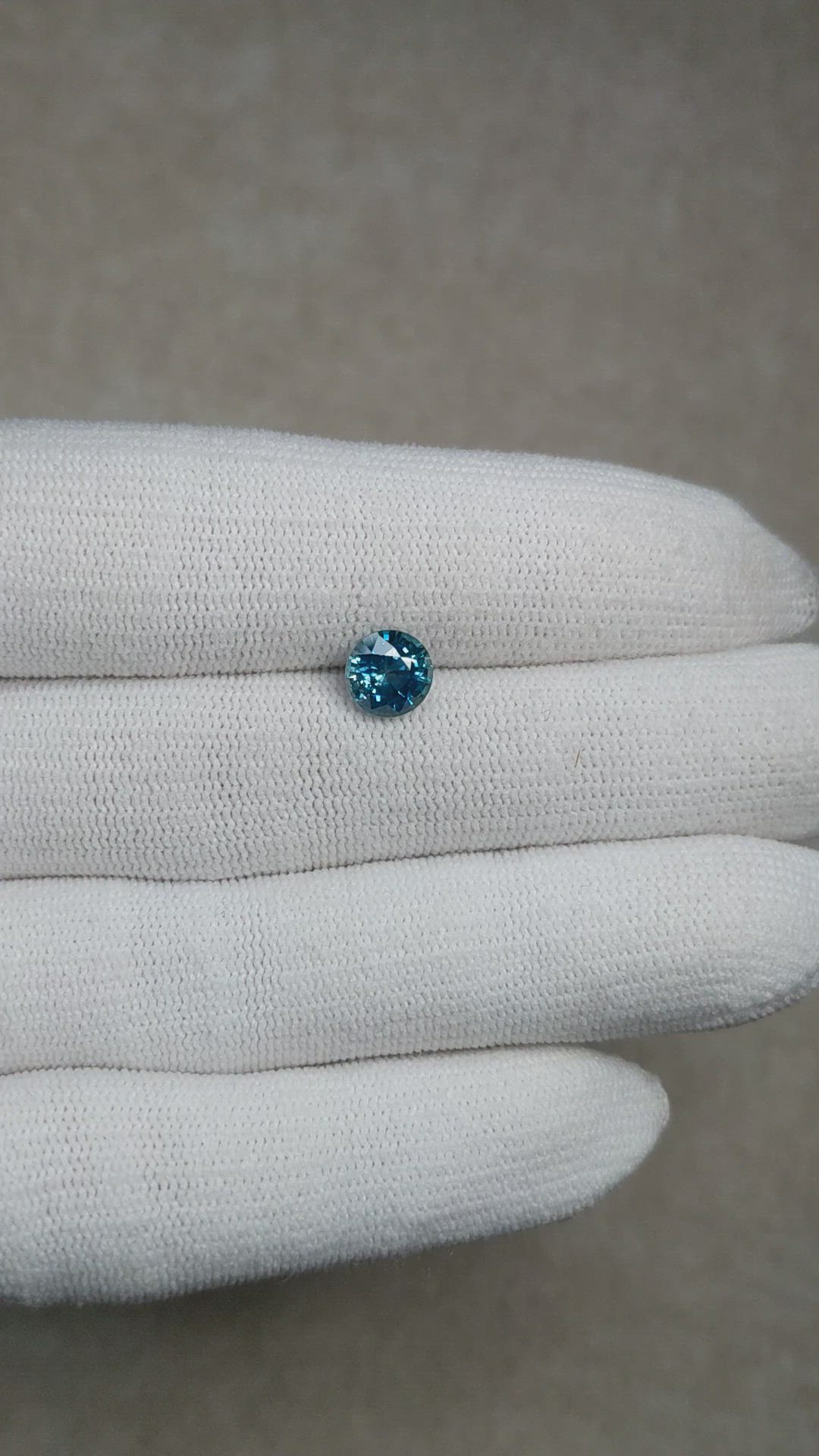 1.79 Ct. Greenish Blue Sapphire from Montana Size Video