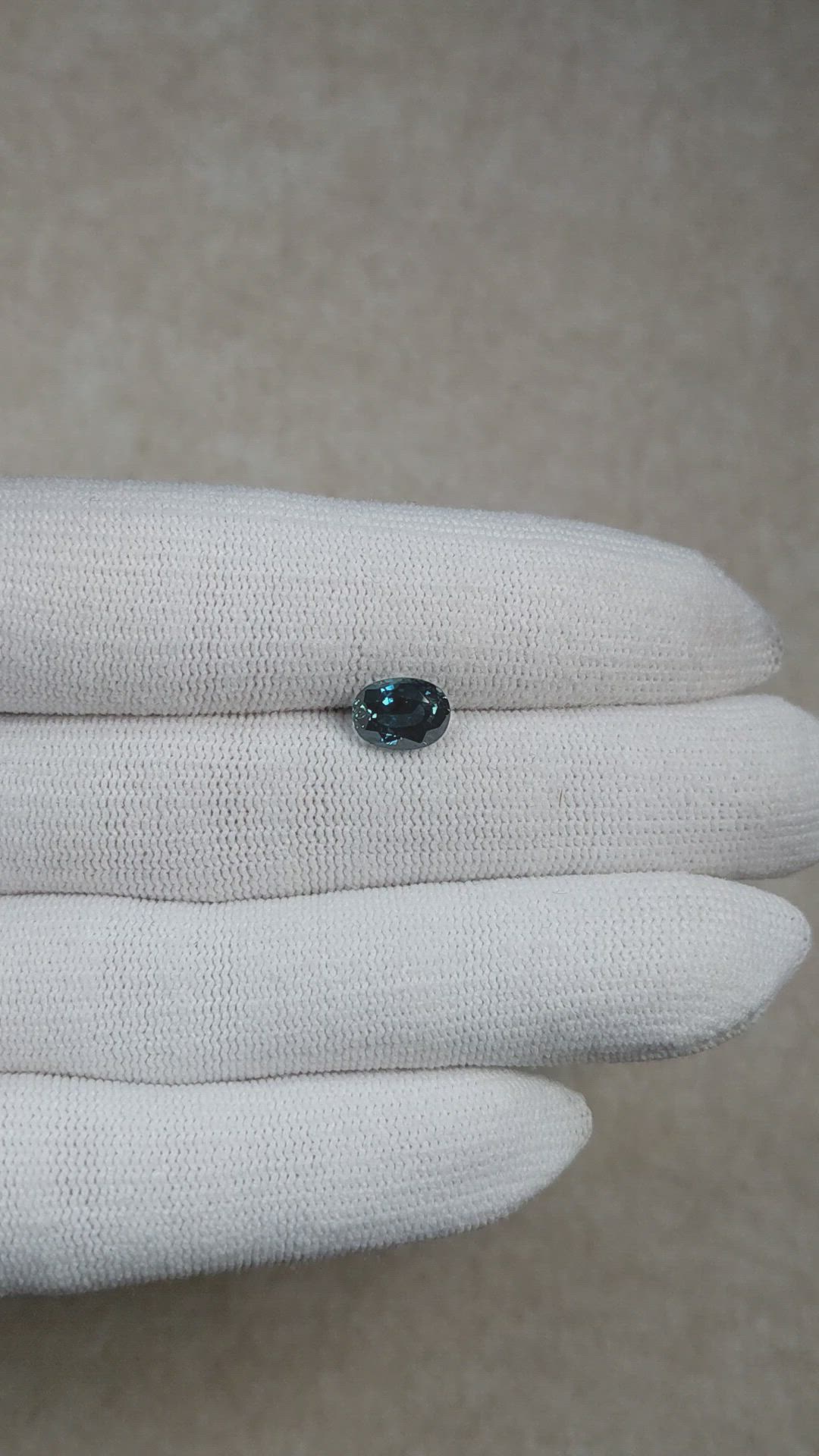 2.09 Ct. Greenish Blue Sapphire from Madagascar Size Video