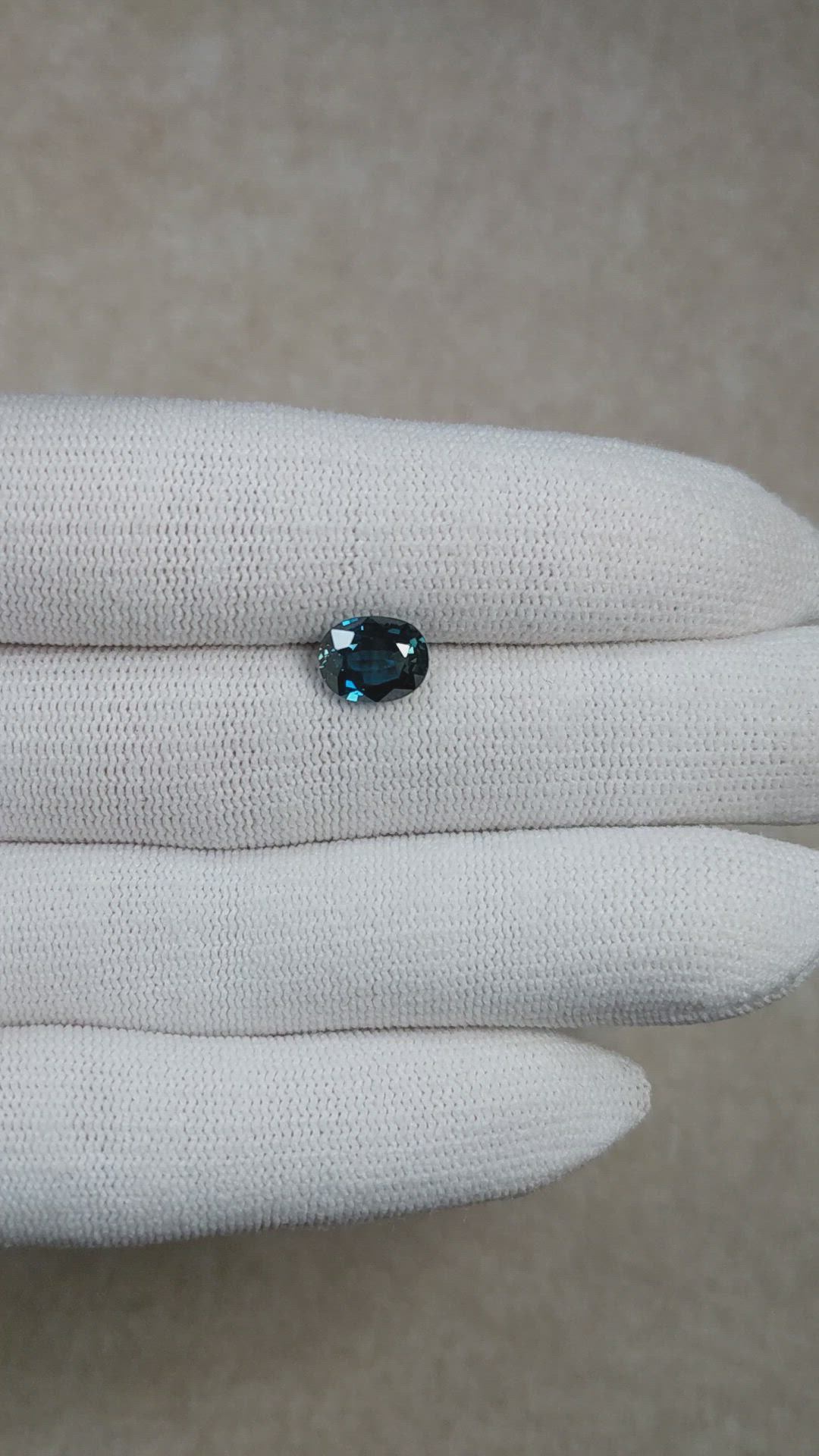 2.49 Ct. Greenish Blue Sapphire from Madagascar Size Video