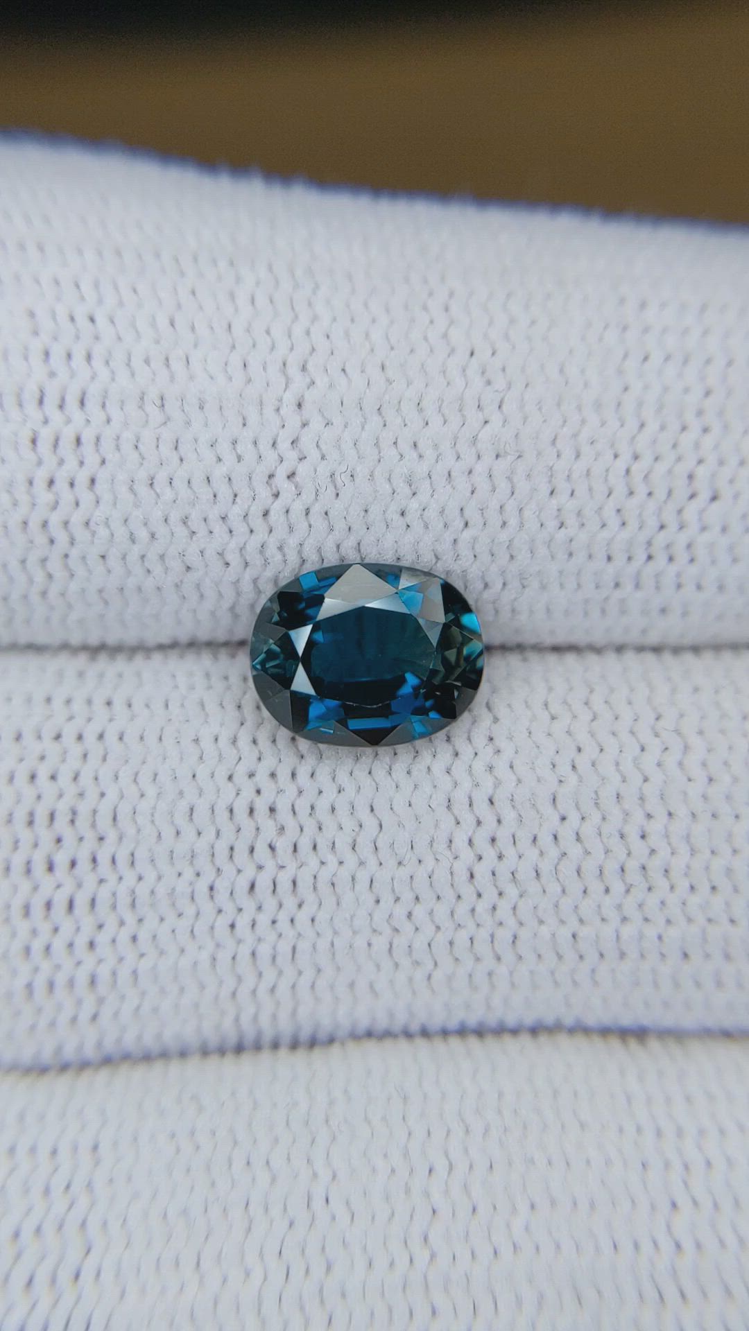 2.49 Ct. Greenish Blue Sapphire from Madagascar Size Video