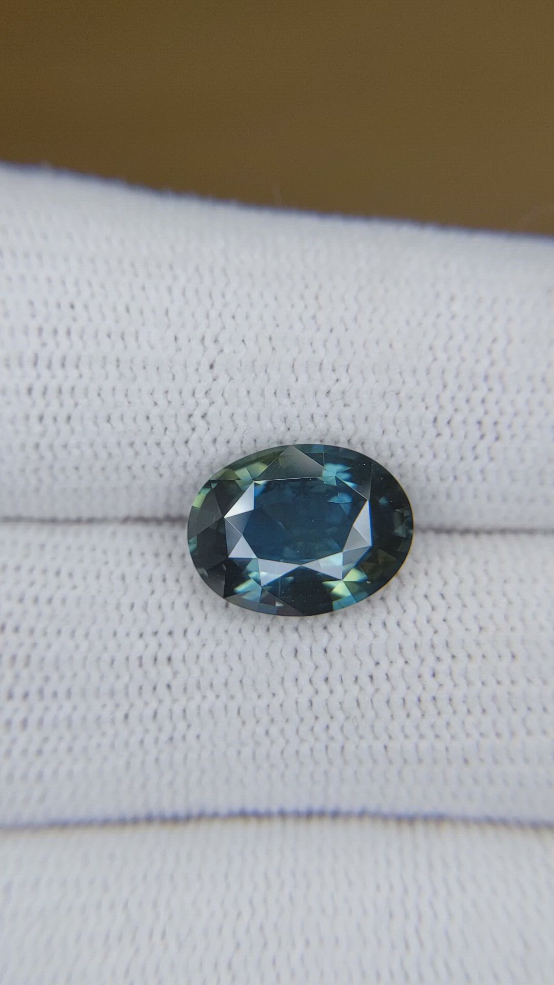 5.01 Ct. Bluish Green Sapphire from Madagascar Size Video
