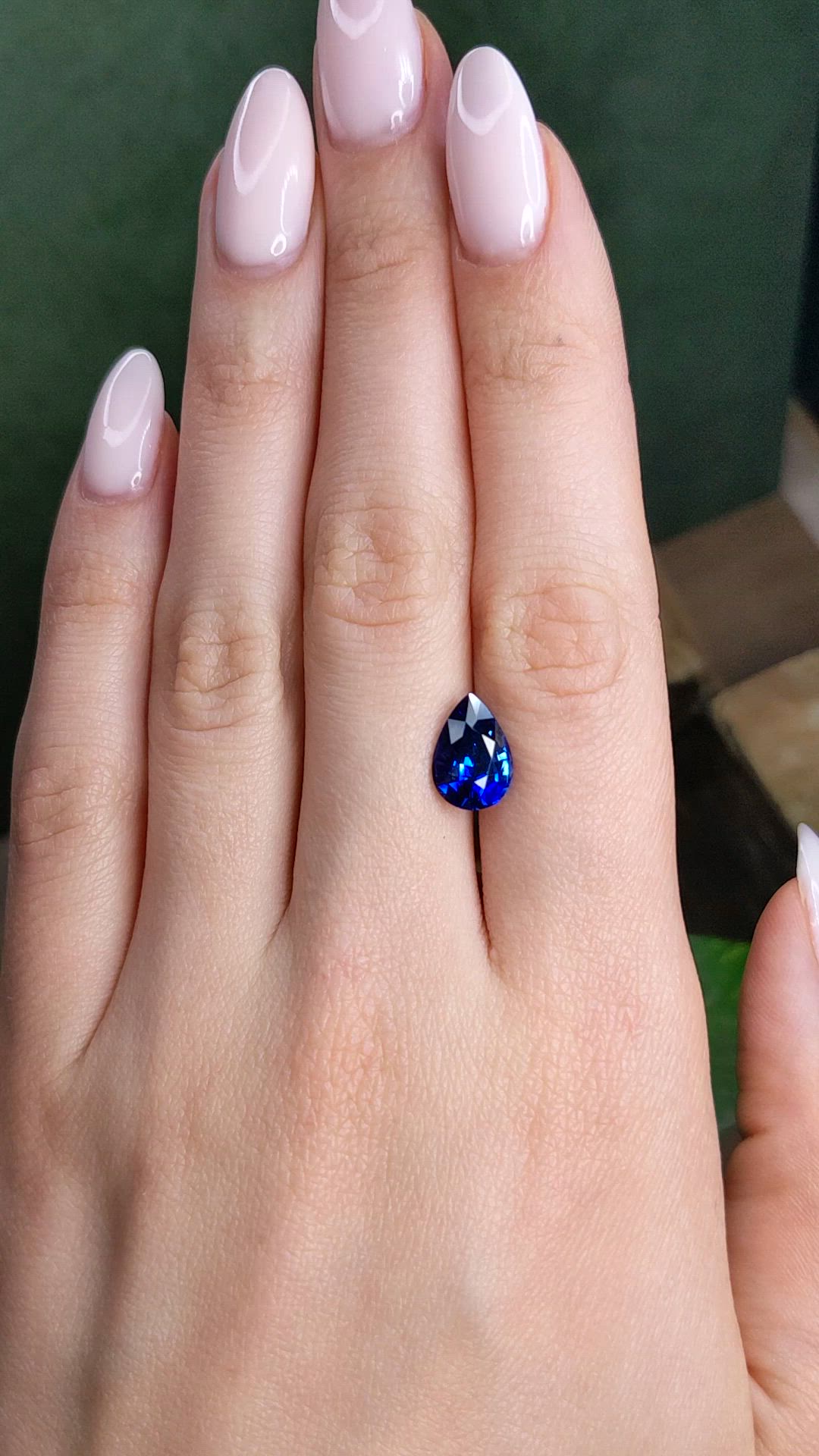 3.56 Ct. Blue Sapphire from Ceylon (Sri Lanka) Size Video
