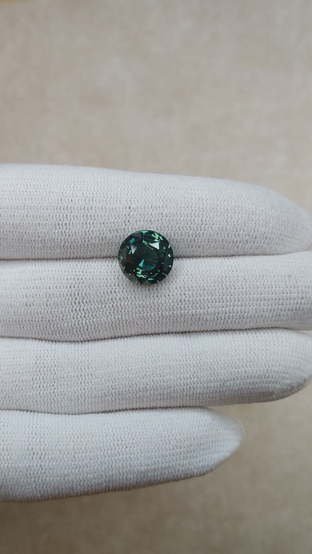 6.99 Ct. Bluish Green Sapphire Size Video