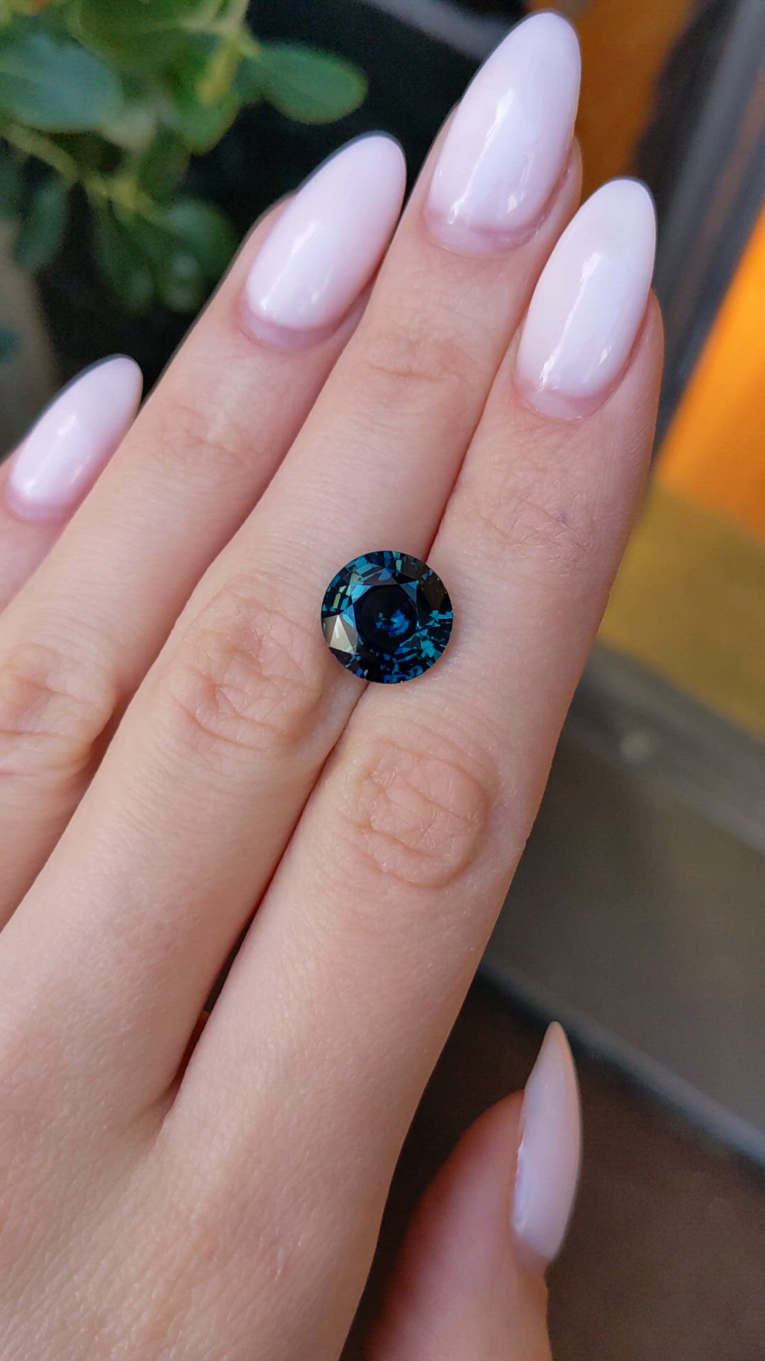 6.99 Ct. Bluish Green Sapphire Size Video