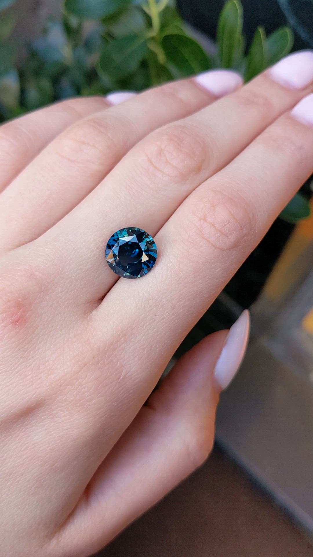 6.99 Ct. Bluish Green Sapphire Size Video