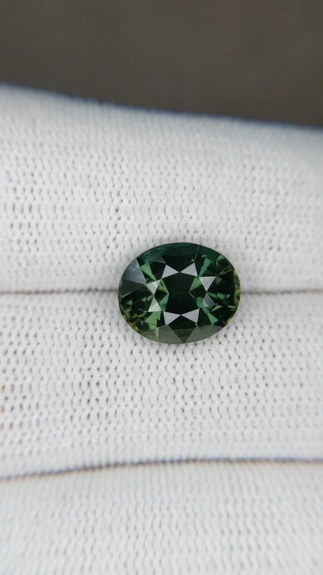 6.01 Ct. Bluish Green Sapphire from Madagascar Size Video