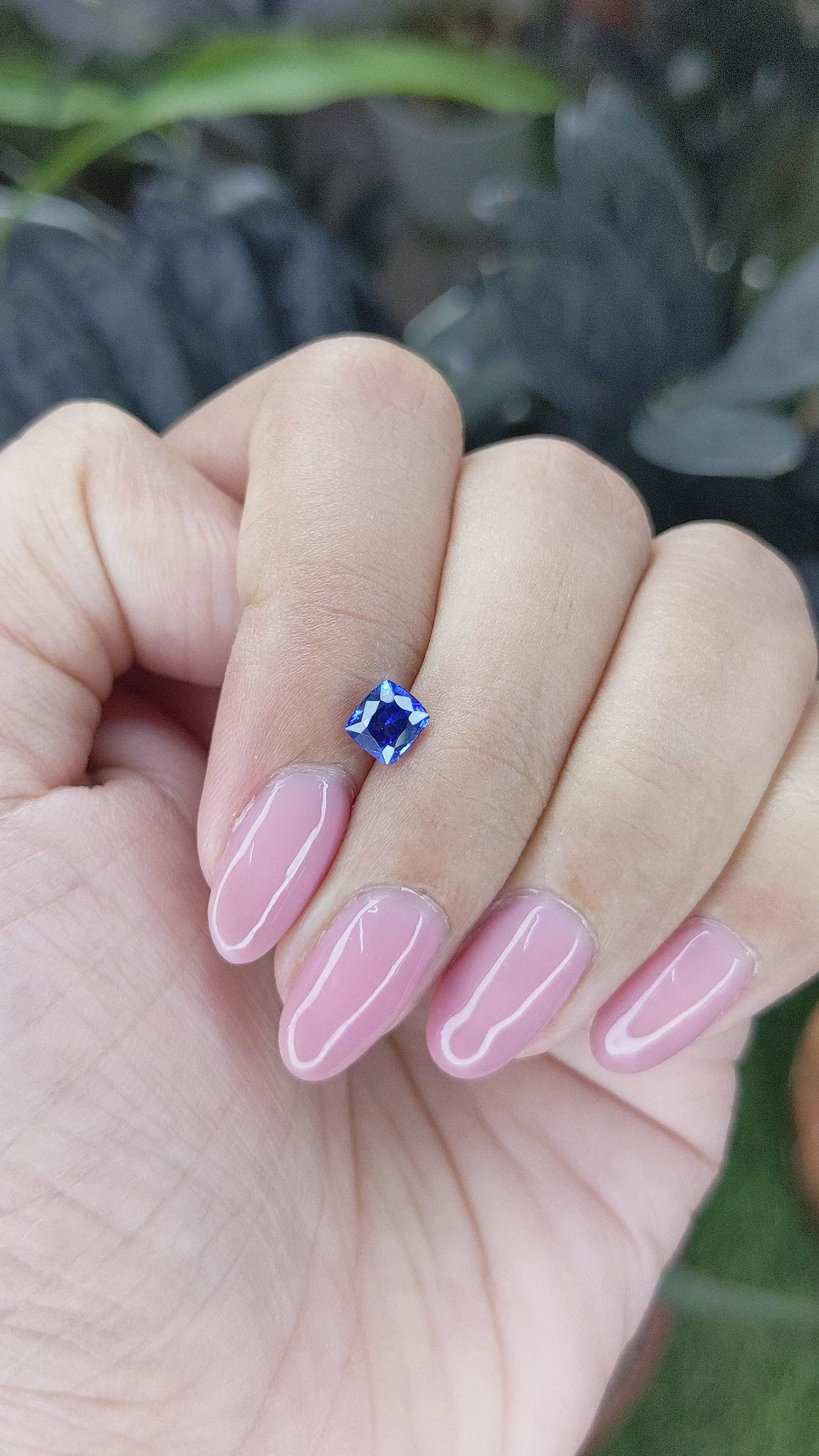 0.82 Ct. Blue Sapphire from Ceylon (Sri Lanka) Size Video