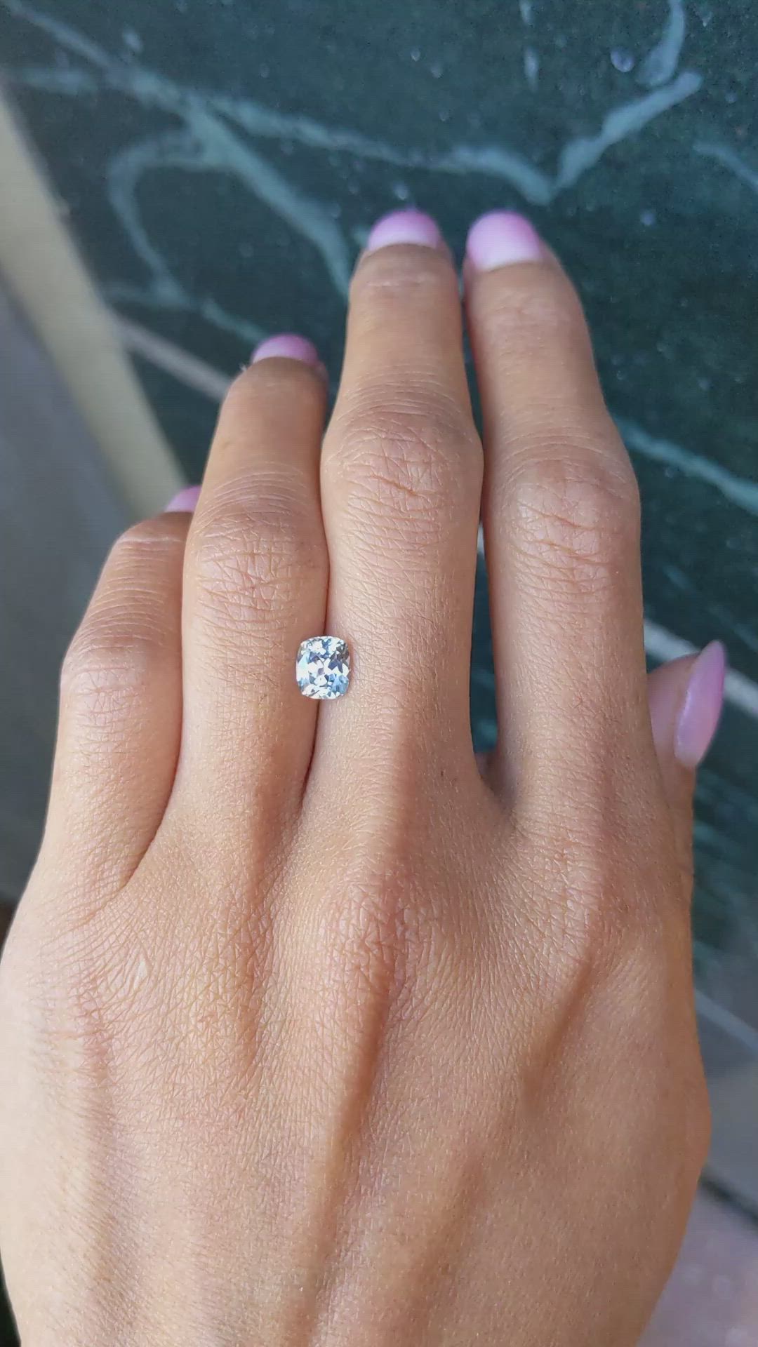 1.18 Ct. Grey Sapphire from Montana Size Video