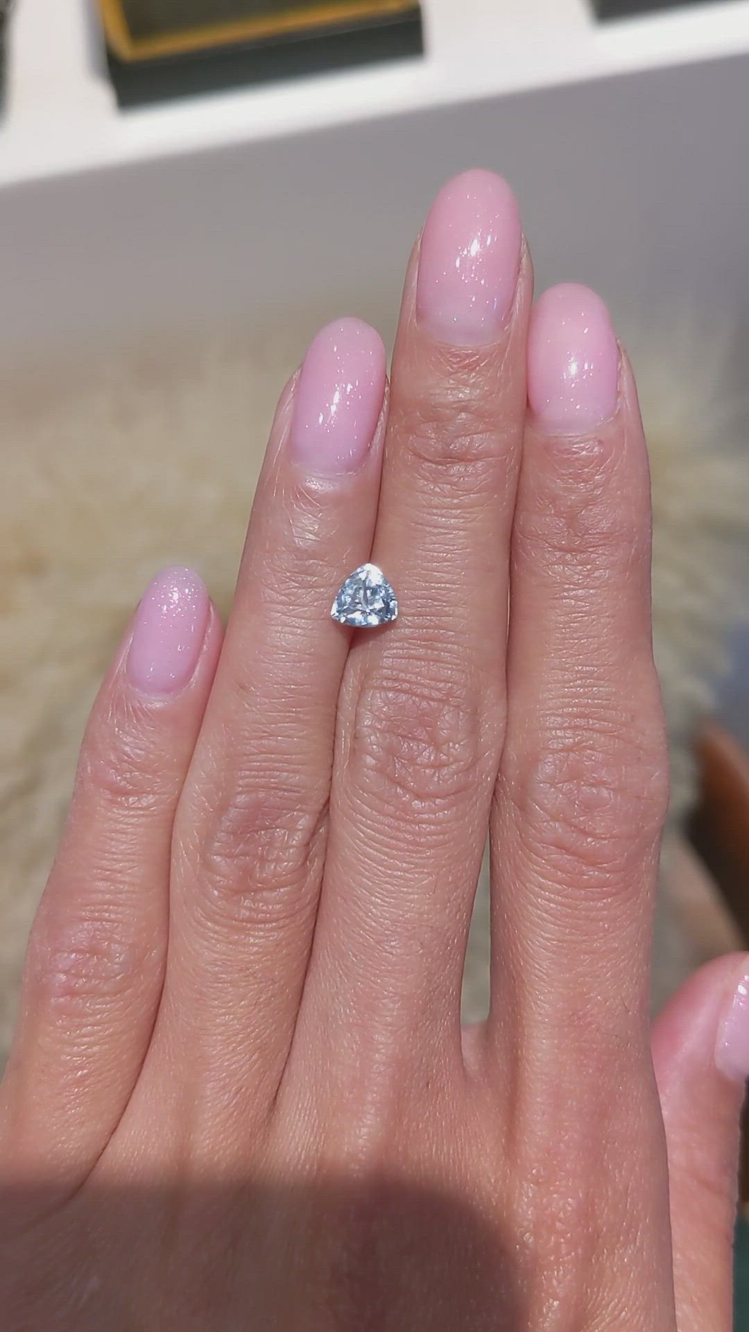 1.19 Ct. Bluish Green Sapphire from Montana Size Video