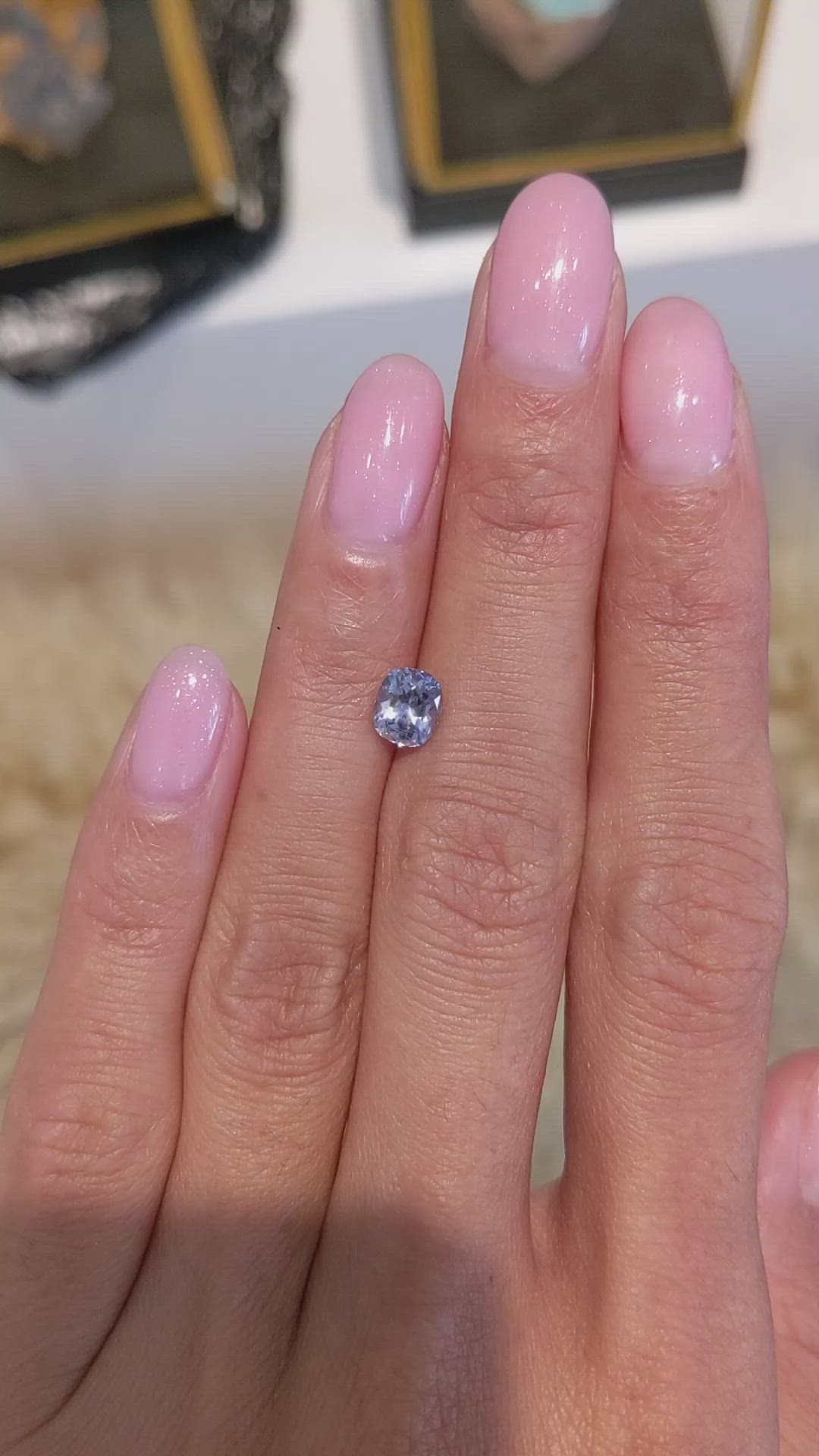 1.20 Ct. Violet Sapphire from Montana Size Video