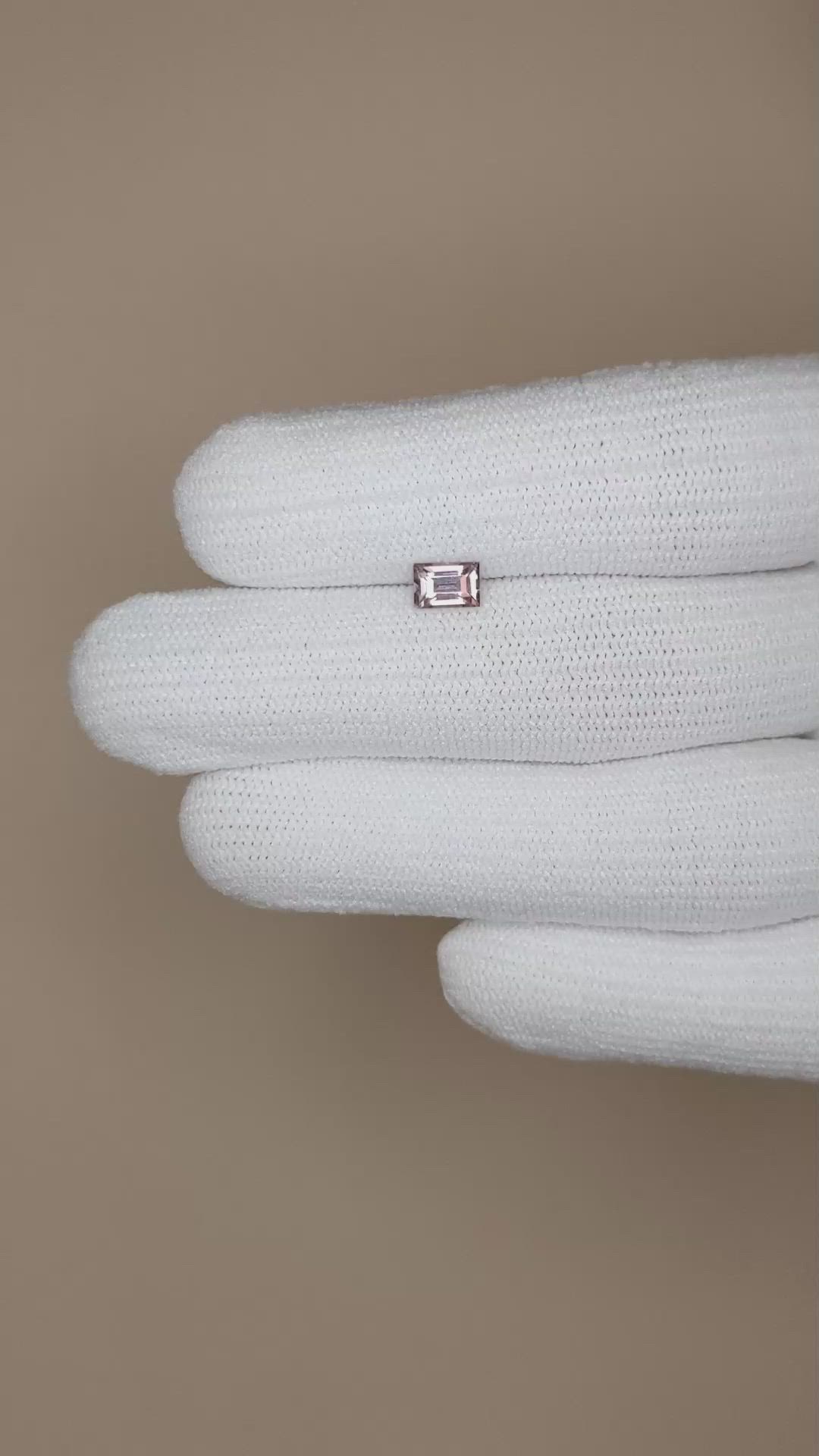 0.68 Ct. Pink Sapphire from Ceylon (Sri Lanka) Size Video