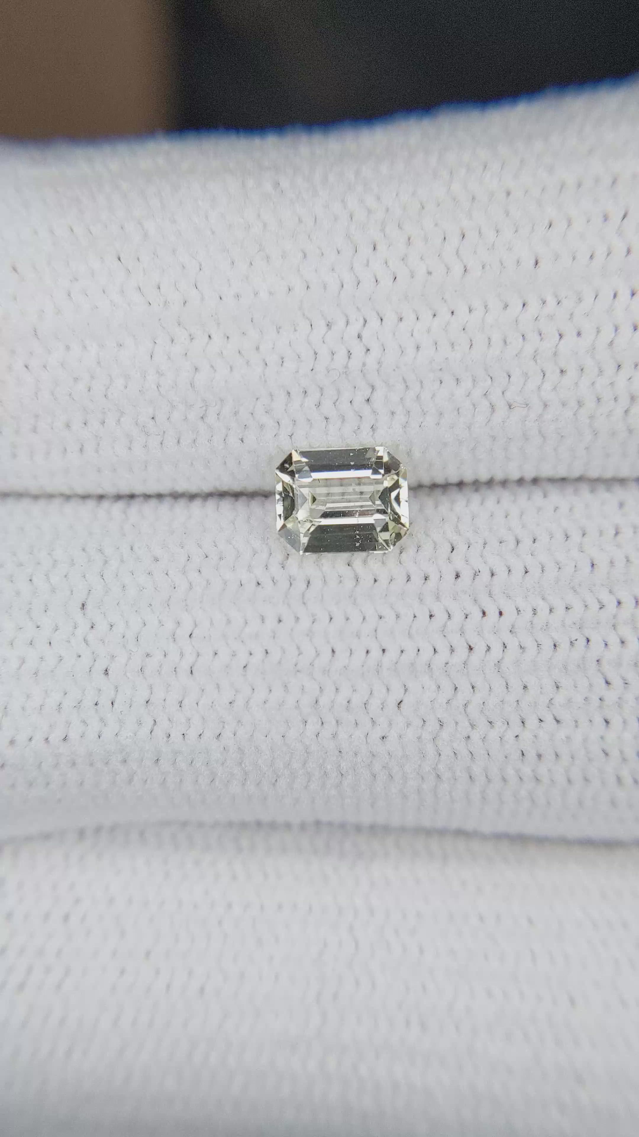 0.73 Ct. Yellow Sapphire from Ceylon (Sri Lanka) Size Video