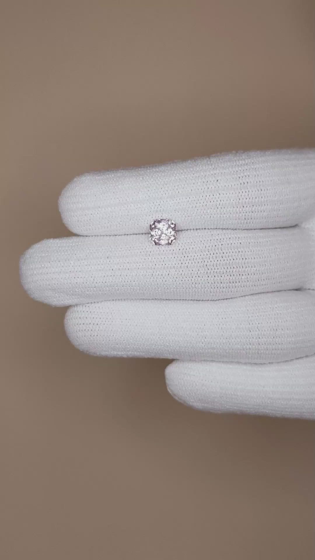 1.45 Ct. Peach Sapphire from Ceylon (Sri Lanka) Size Video