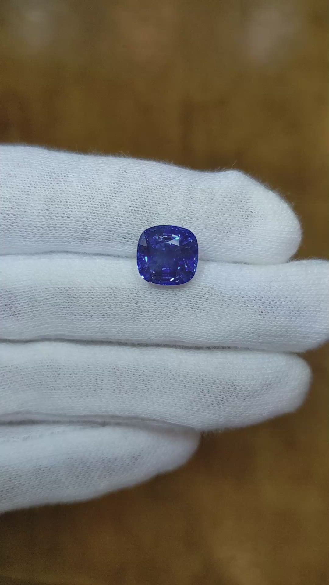 6.08 Ct. Blue Sapphire from Ceylon (Sri Lanka) Size Video