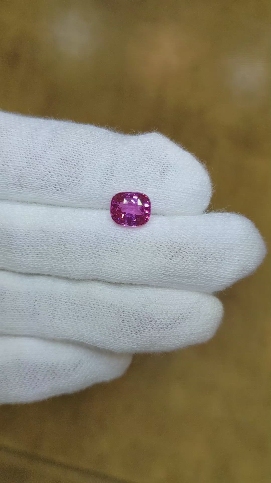 2.06 Ct. Pink Sapphire from Ceylon (Sri Lanka) Size Video