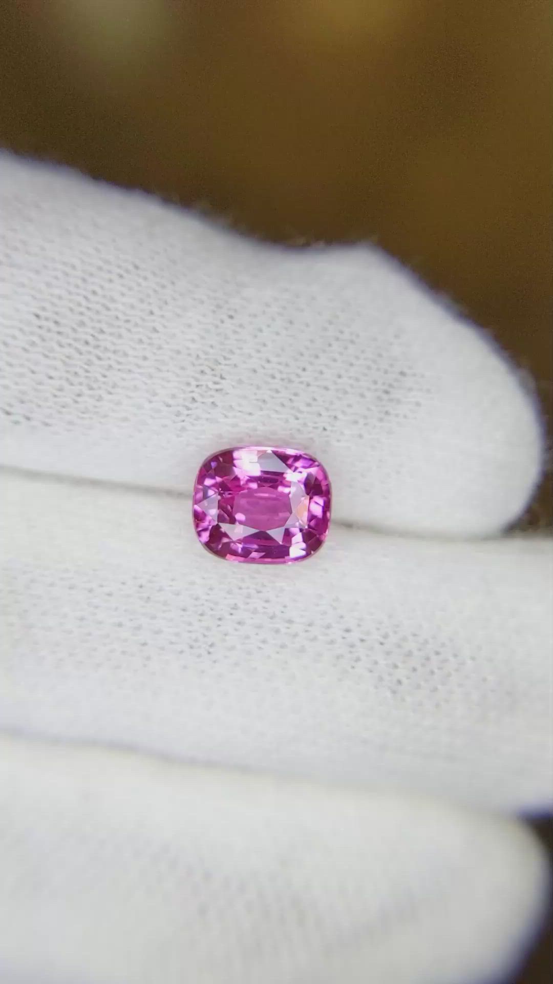 2.06 Ct. Pink Sapphire from Ceylon (Sri Lanka) Size Video