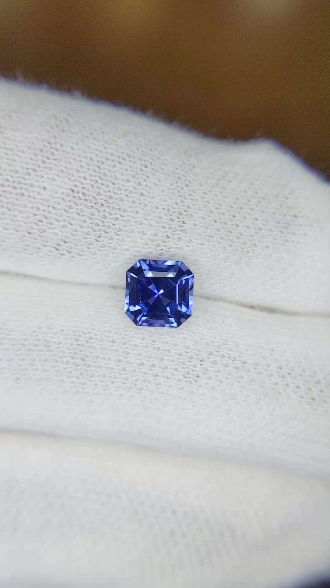 10.25 Ct Natural Ceylon Cornflower Blue Sapphire – Asscher Cut – Untreated (EGL Certified)