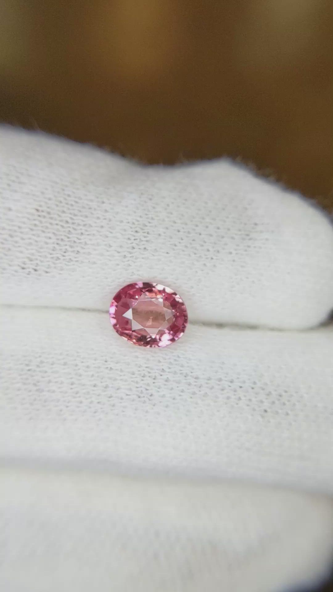 1.22 Ct. Purplish Pink Sapphire from Ceylon (Sri Lanka) Size Video