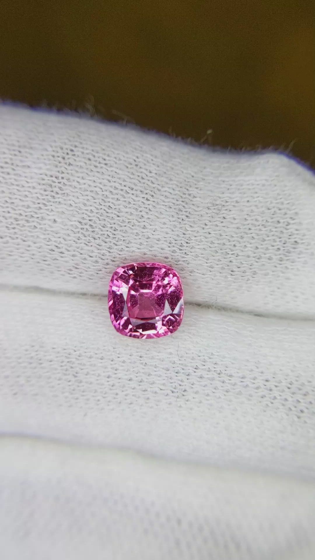 2.09 Ct. Pink Sapphire from Ceylon (Sri Lanka) Size Video