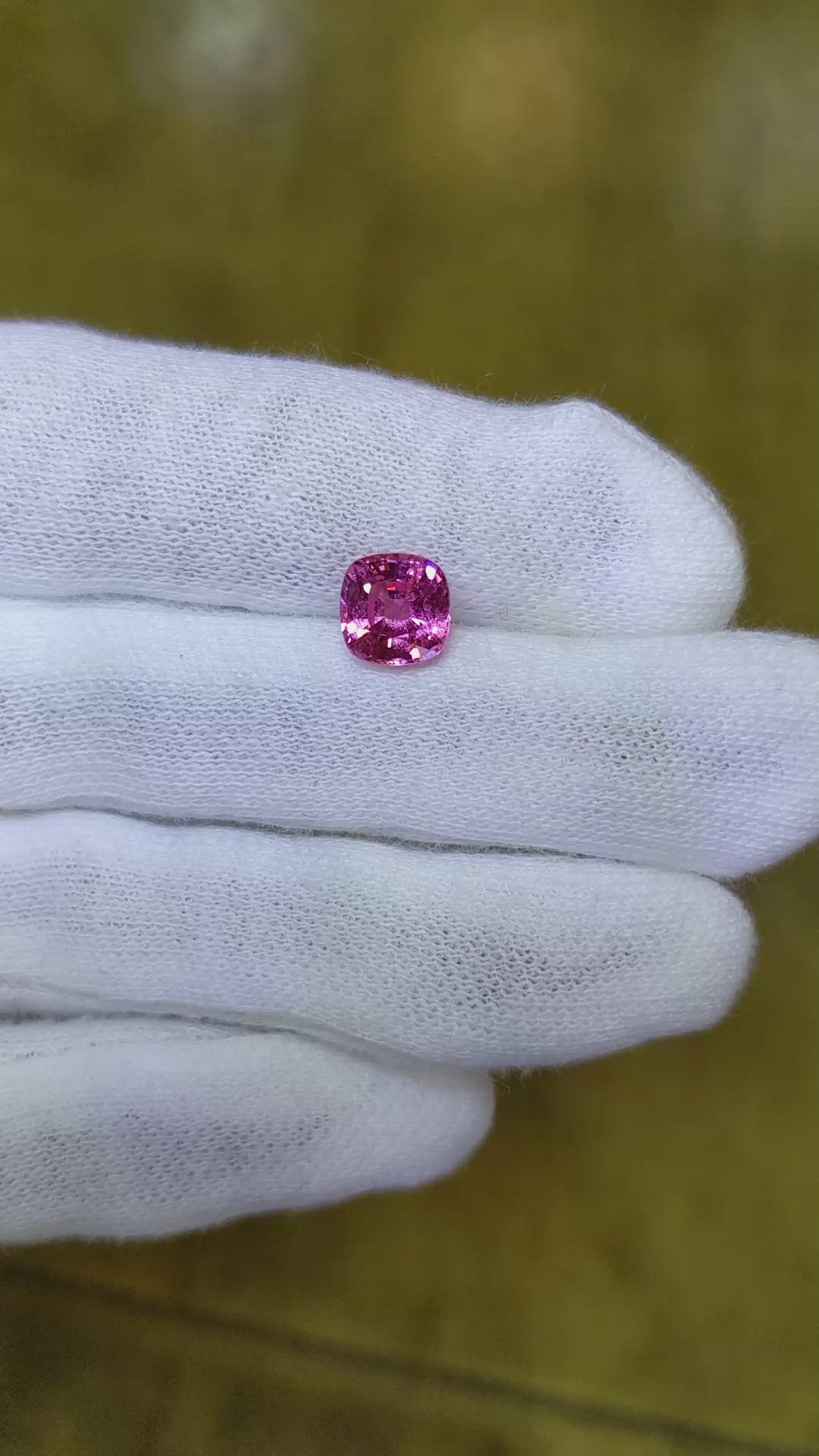 2.09 Ct. Pink Sapphire from Ceylon (Sri Lanka) Size Video