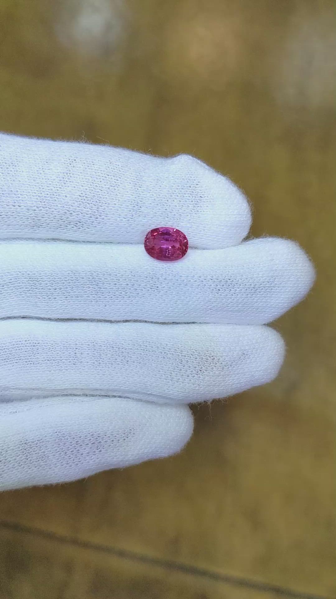 1.49 Ct. Pink Sapphire from Mozambique Size Video