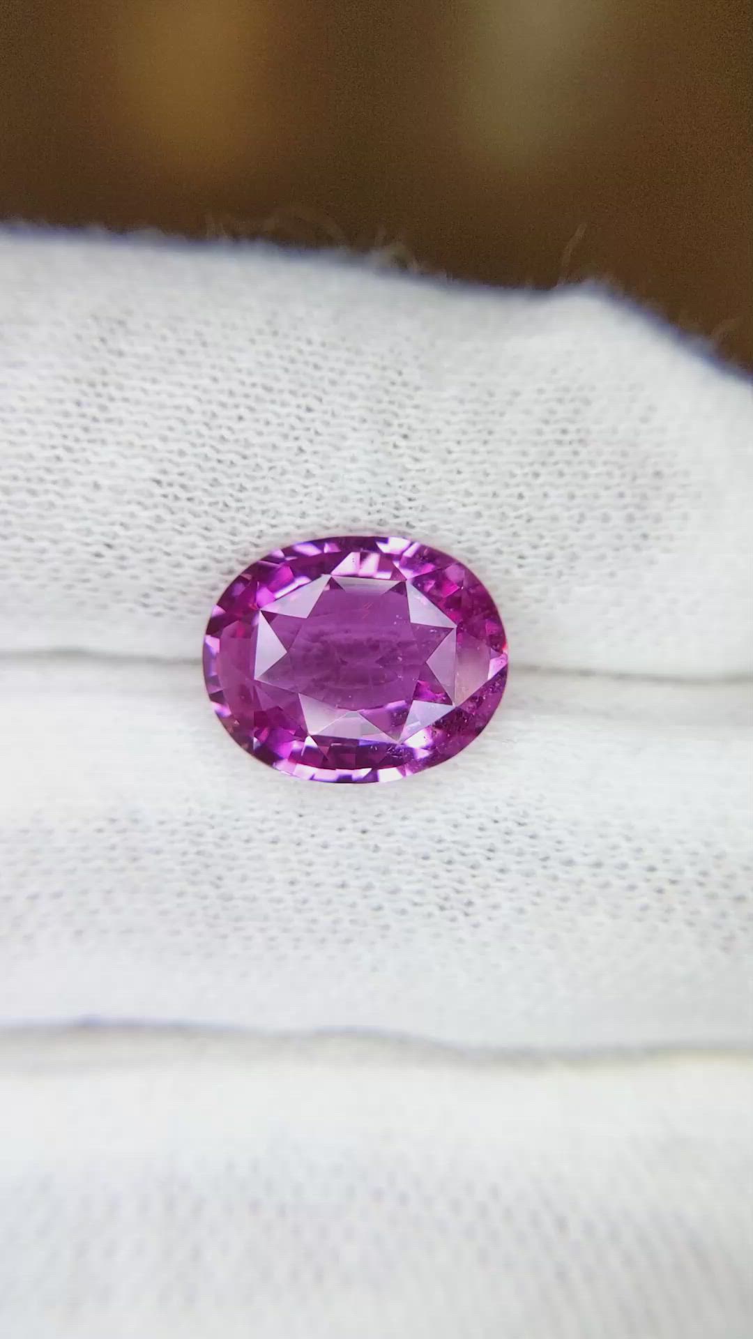 5.04 Ct. Pink Sapphire from Madagascar Size Video