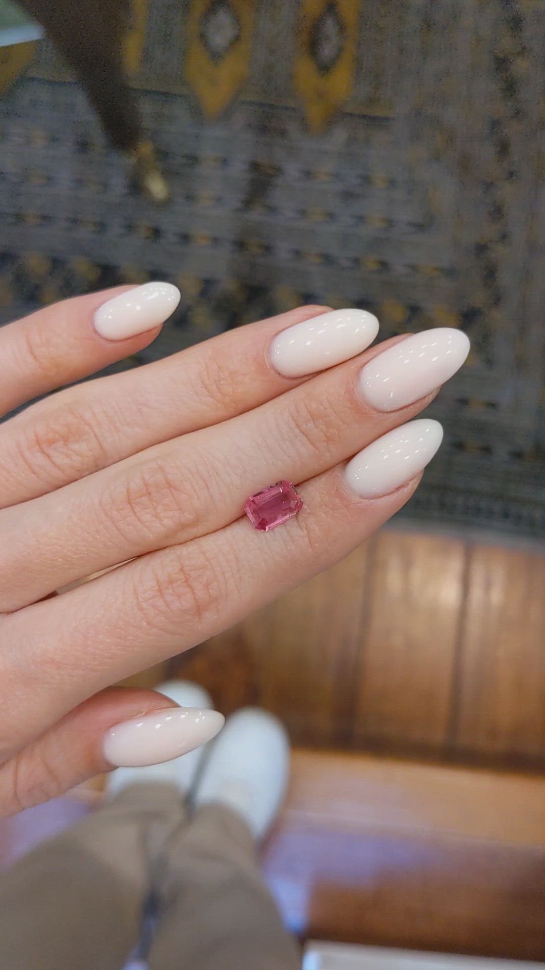 1.43 Ct. Pink Sapphire from Thailand Size Video