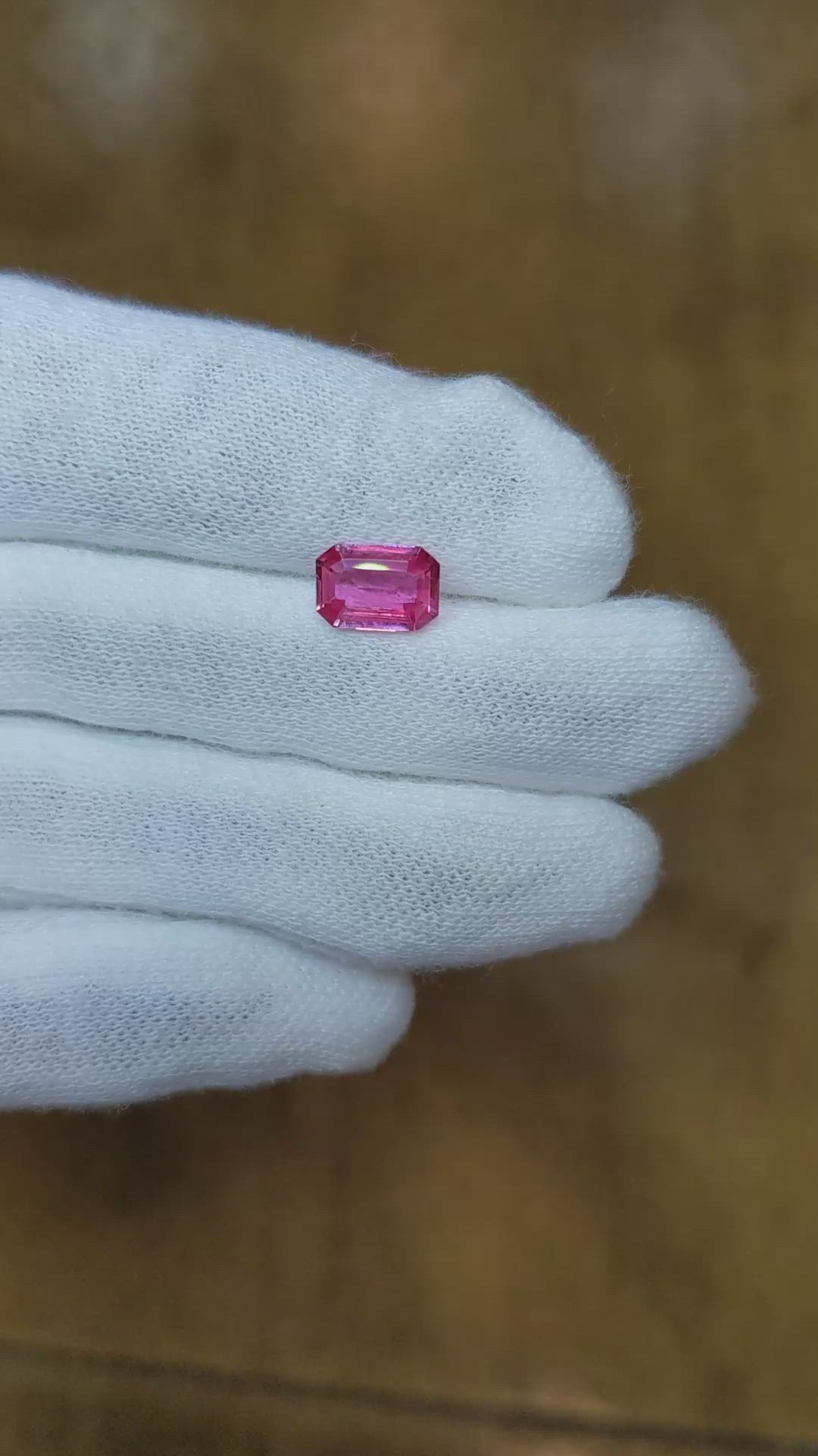 1.43 Ct. Pink Sapphire from Thailand Size Video