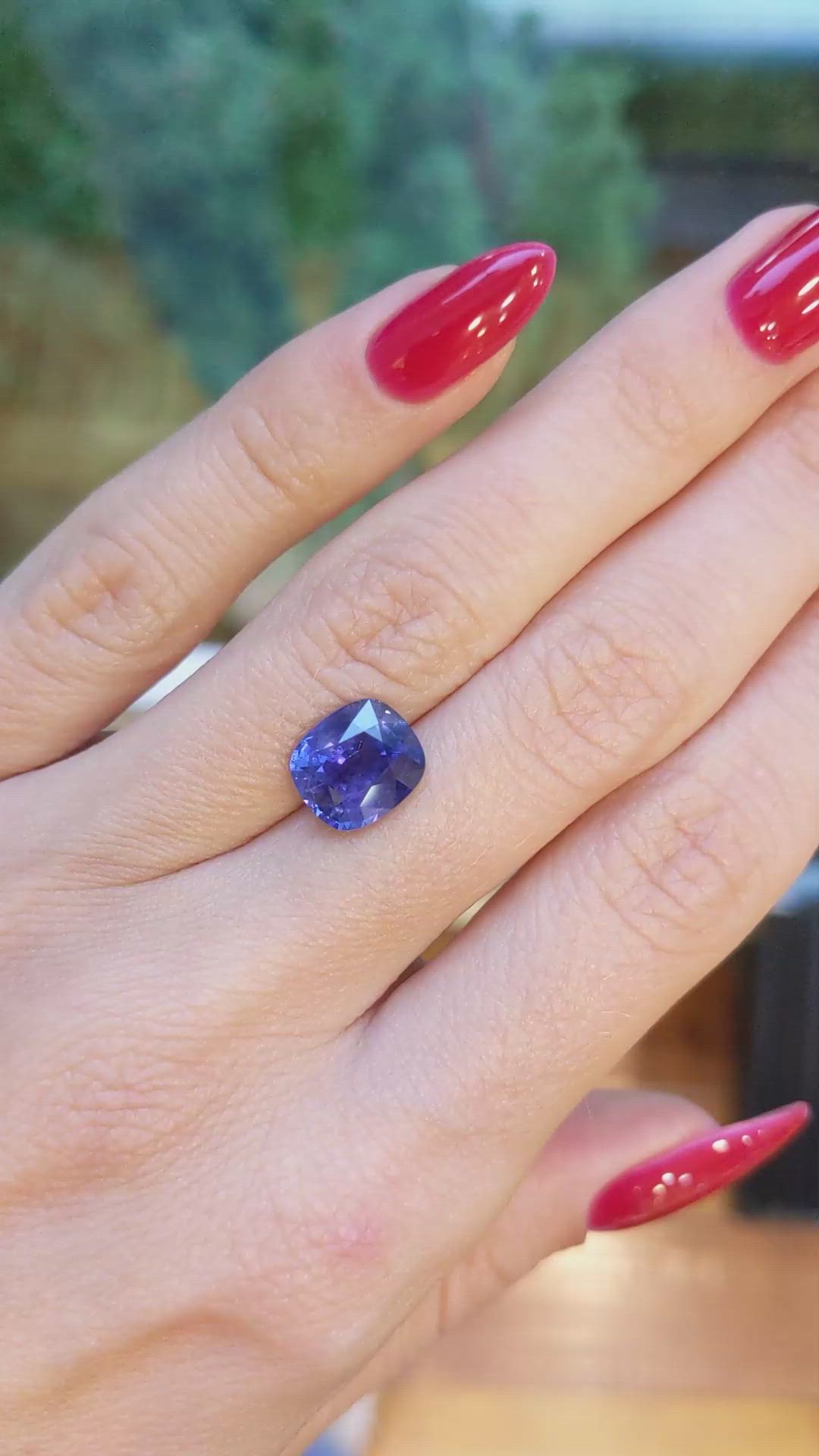 4.19 Ct. Blue Sapphire from Ceylon (Sri Lanka) Size Video