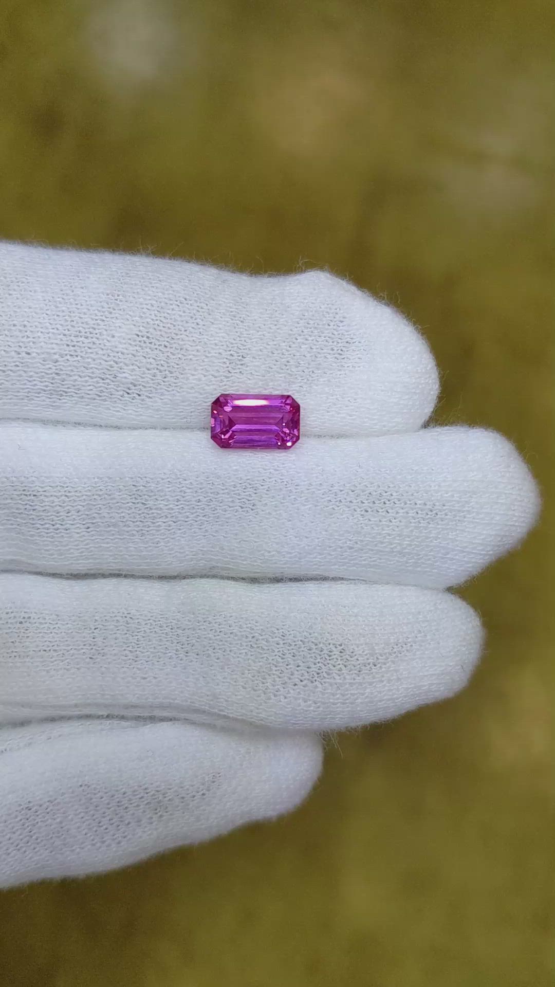 1.91 Ct. Pink Sapphire from Ceylon (Sri Lanka) Size Video