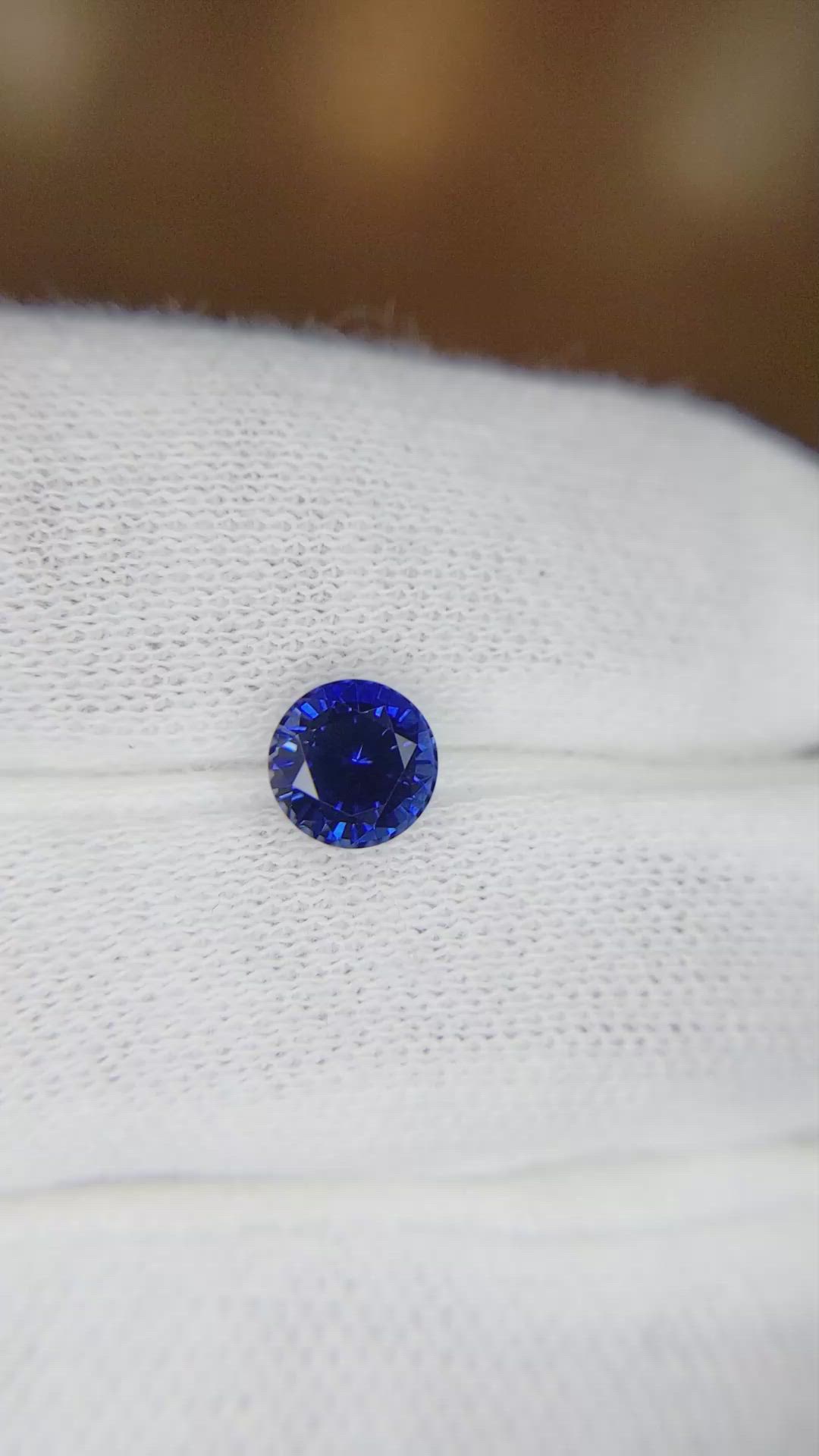 1.36 Ct. Blue Sapphire from Ceylon (Sri Lanka) Size Video